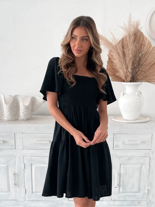 Reya Dress - Black sold by Esther & Co