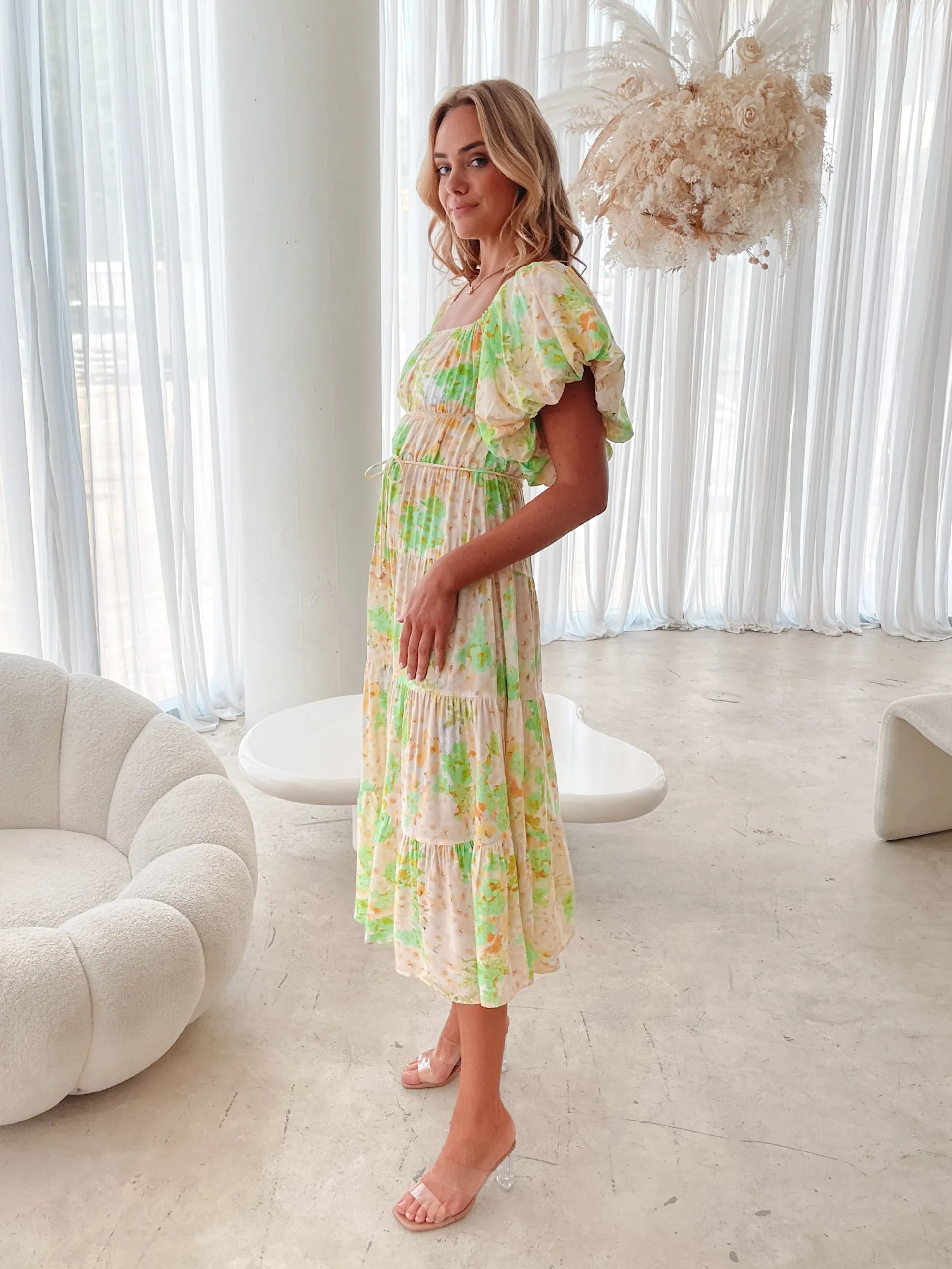 Aiyanna Dress - Green Floral sold by Esther & Co product image thumbnail 2