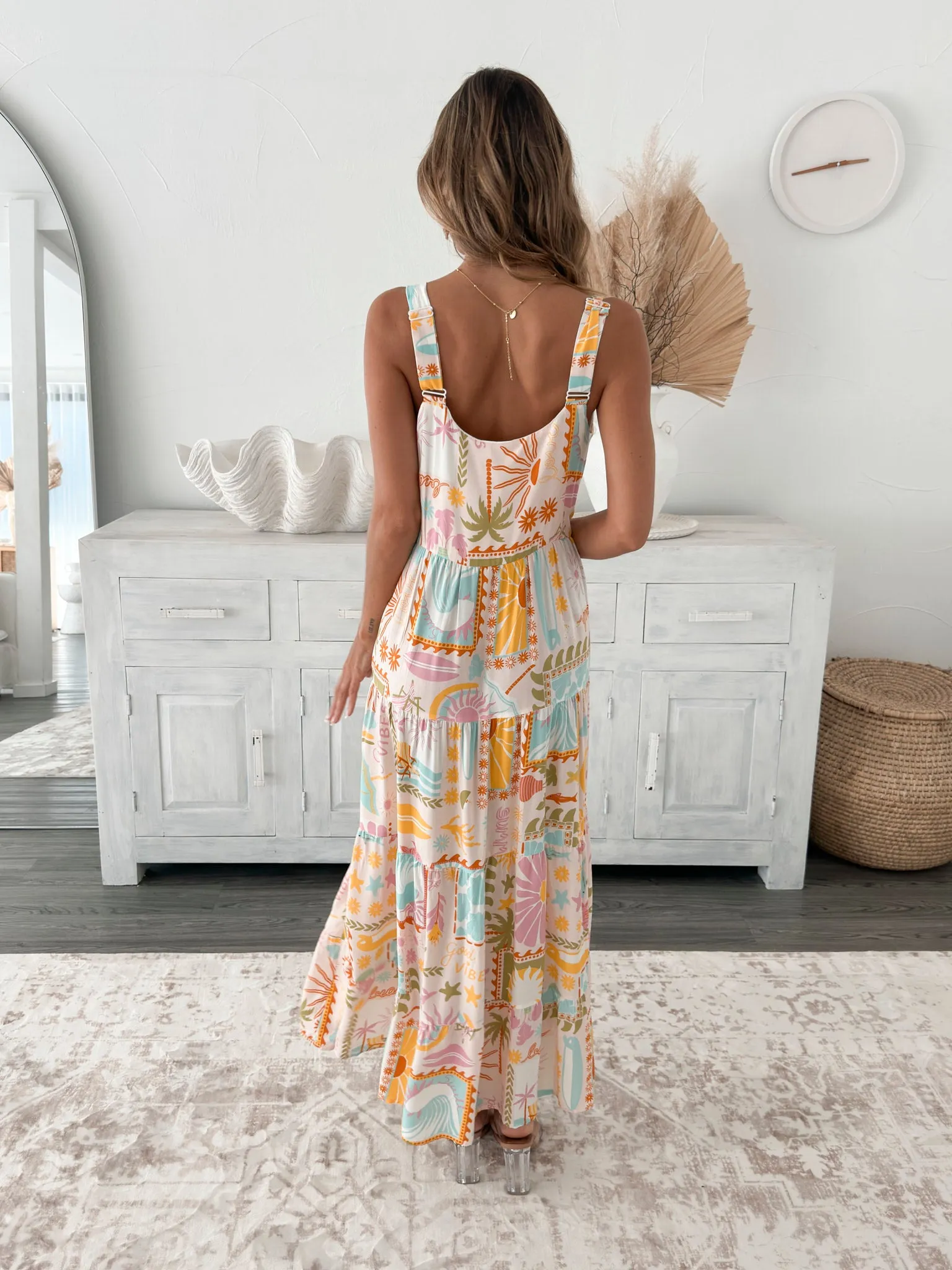 Jorina Dress - Pink Print sold by Esther & Co product image thumbnail 3