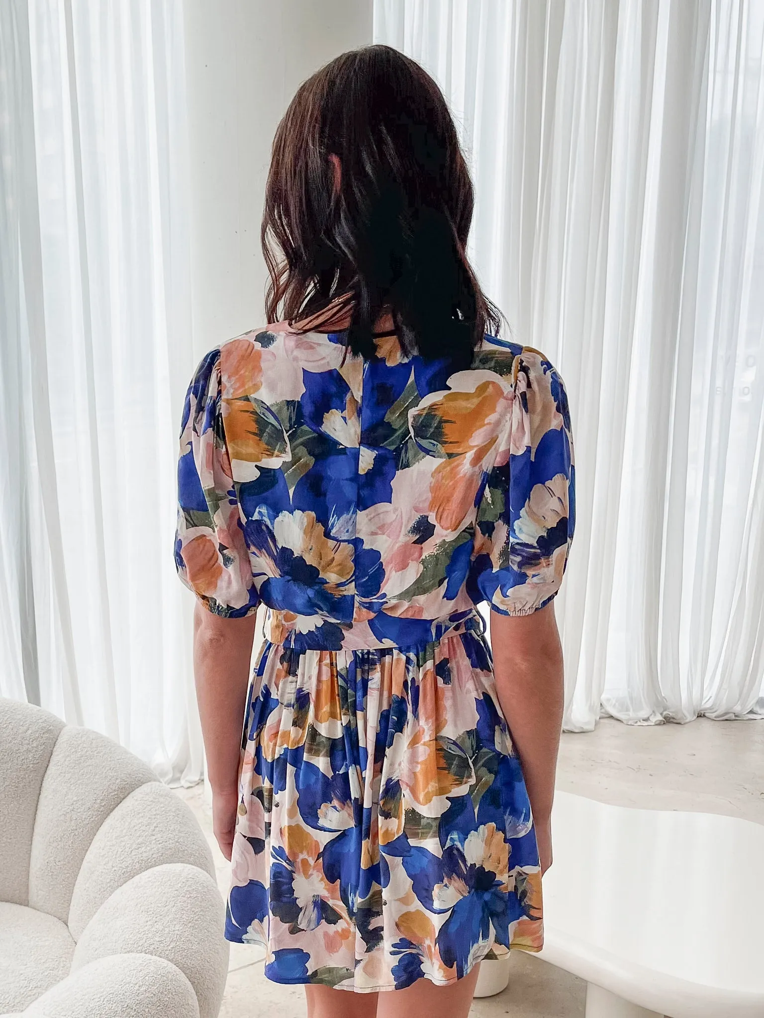 Belvia Playsuit - Painted Cobalt sold by Esther & Co product image thumbnail 3