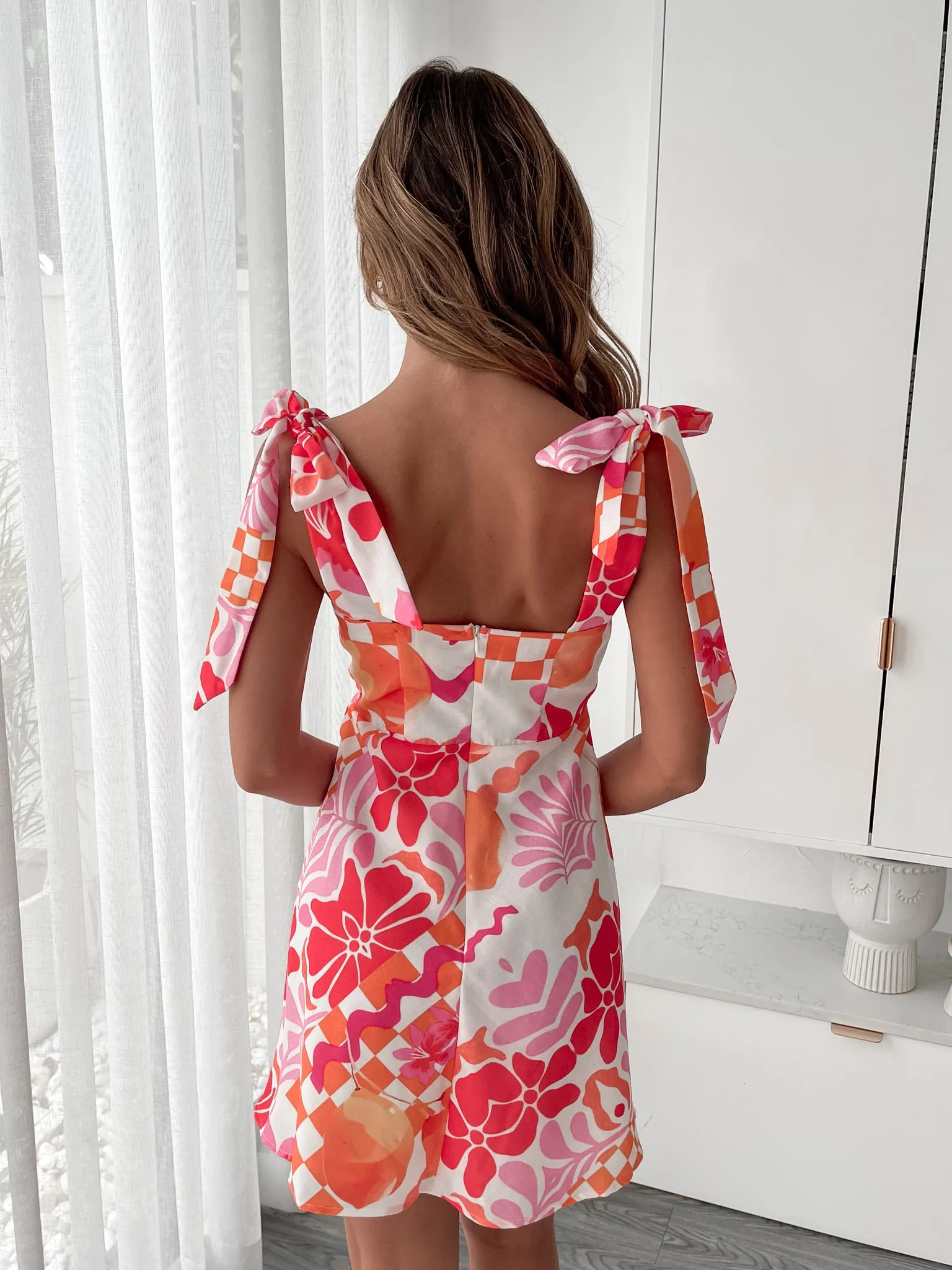 Rosalys Dress - Pink Print sold by Esther & Co product image thumbnail 3