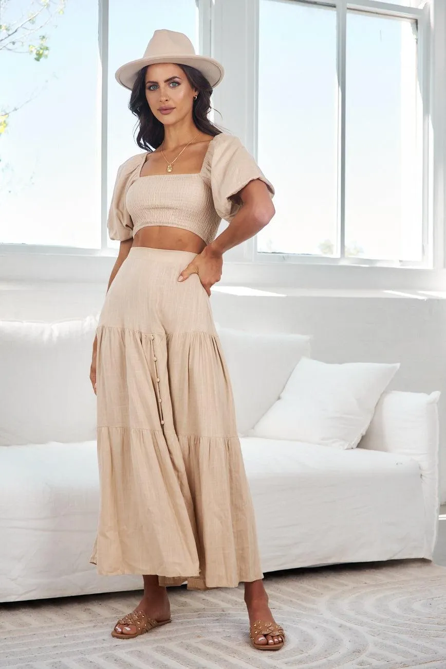 Jayla Top - Beige sold by Esther & Co