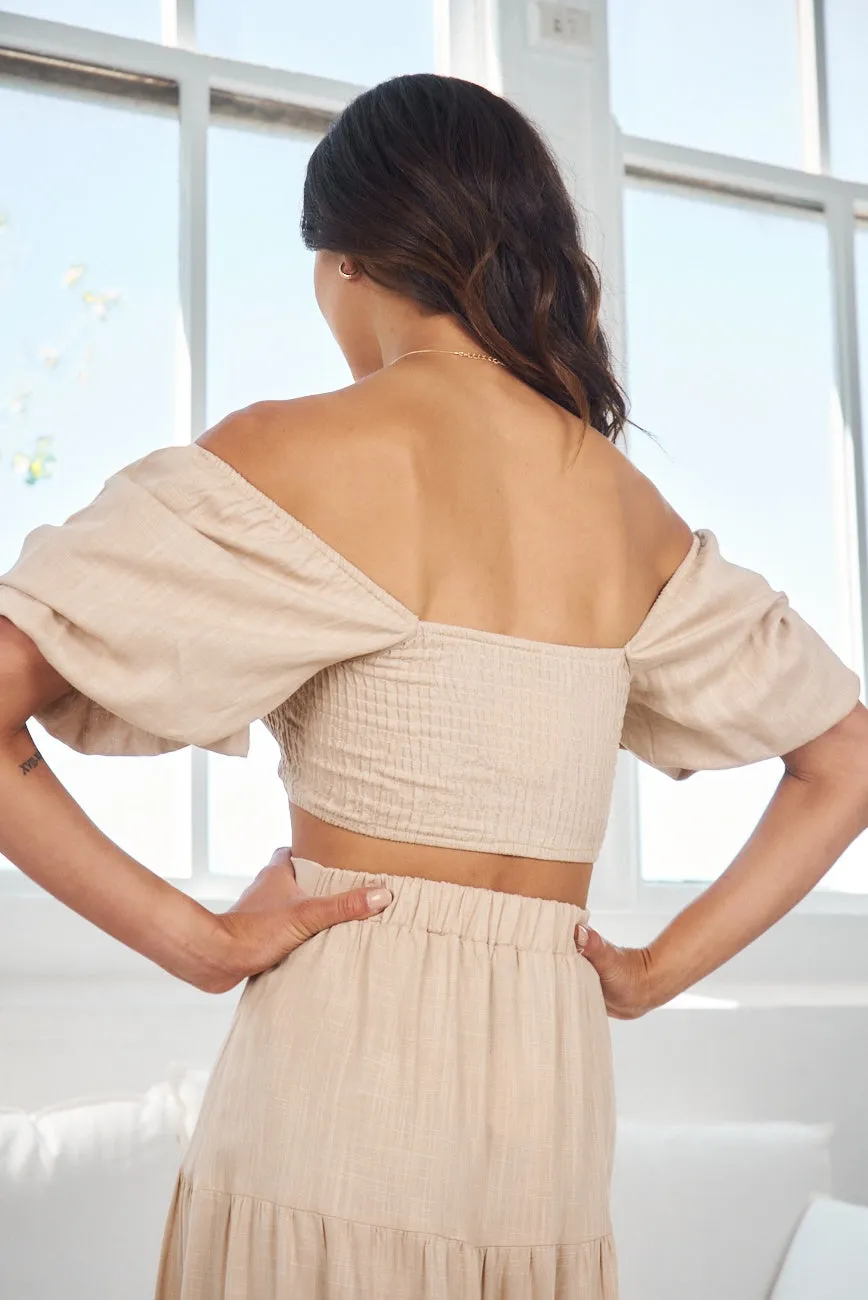 Jayla Top - Beige sold by Esther & Co product image thumbnail 5