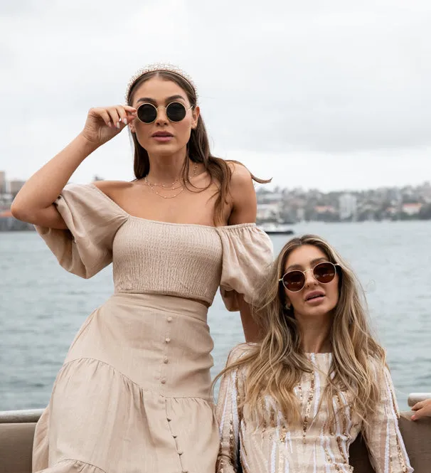 Jayla Top - Beige sold by Esther & Co product image thumbnail 2