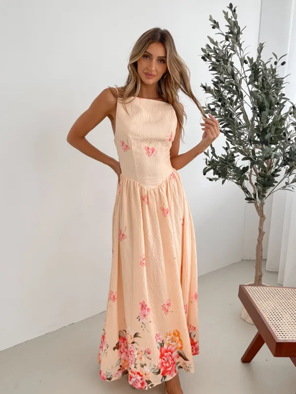 Latosha Dress - Pink Floral sold by Esther & Co