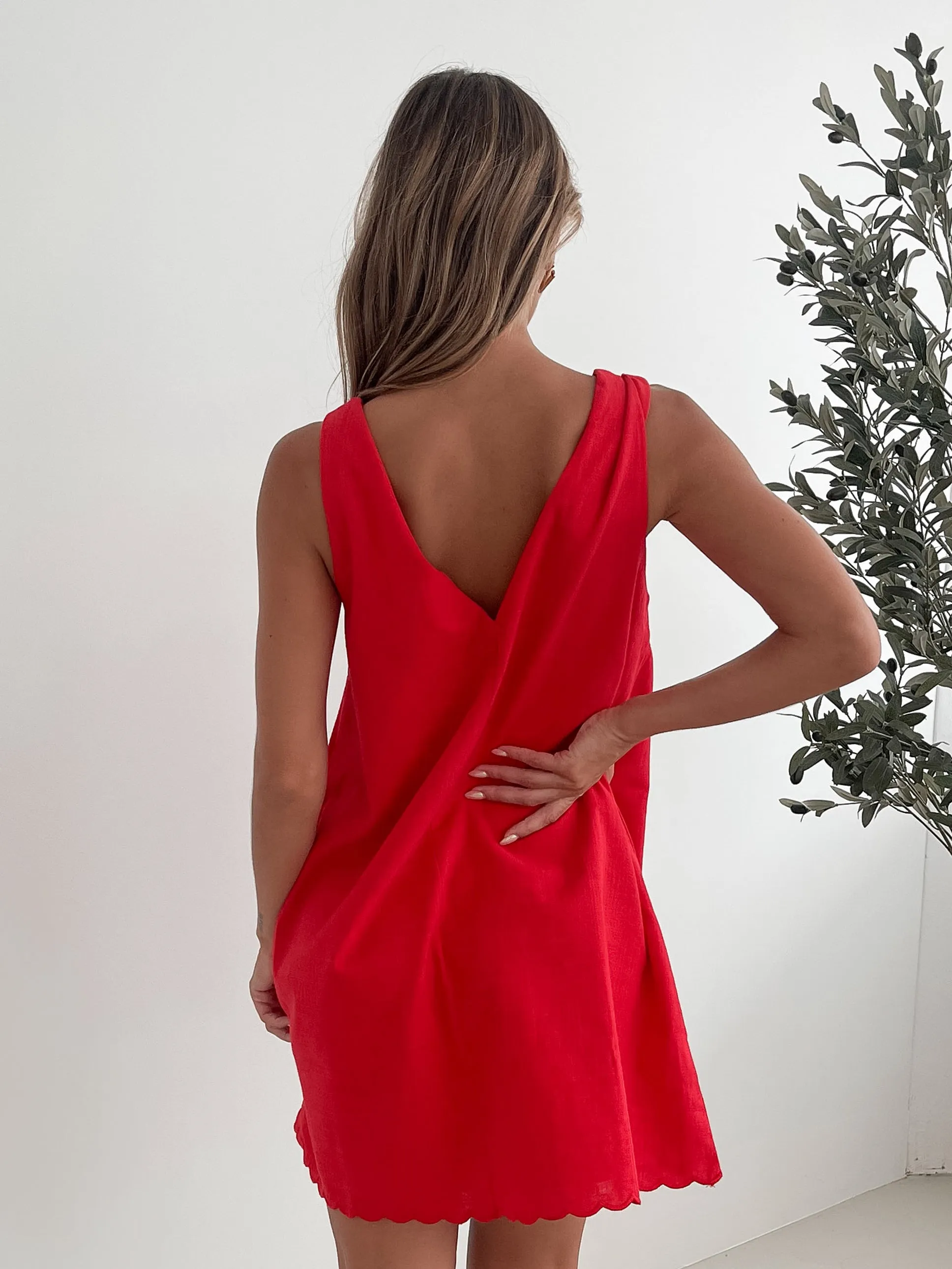 Alexey Dress - Red sold by Esther & Co product image thumbnail 3