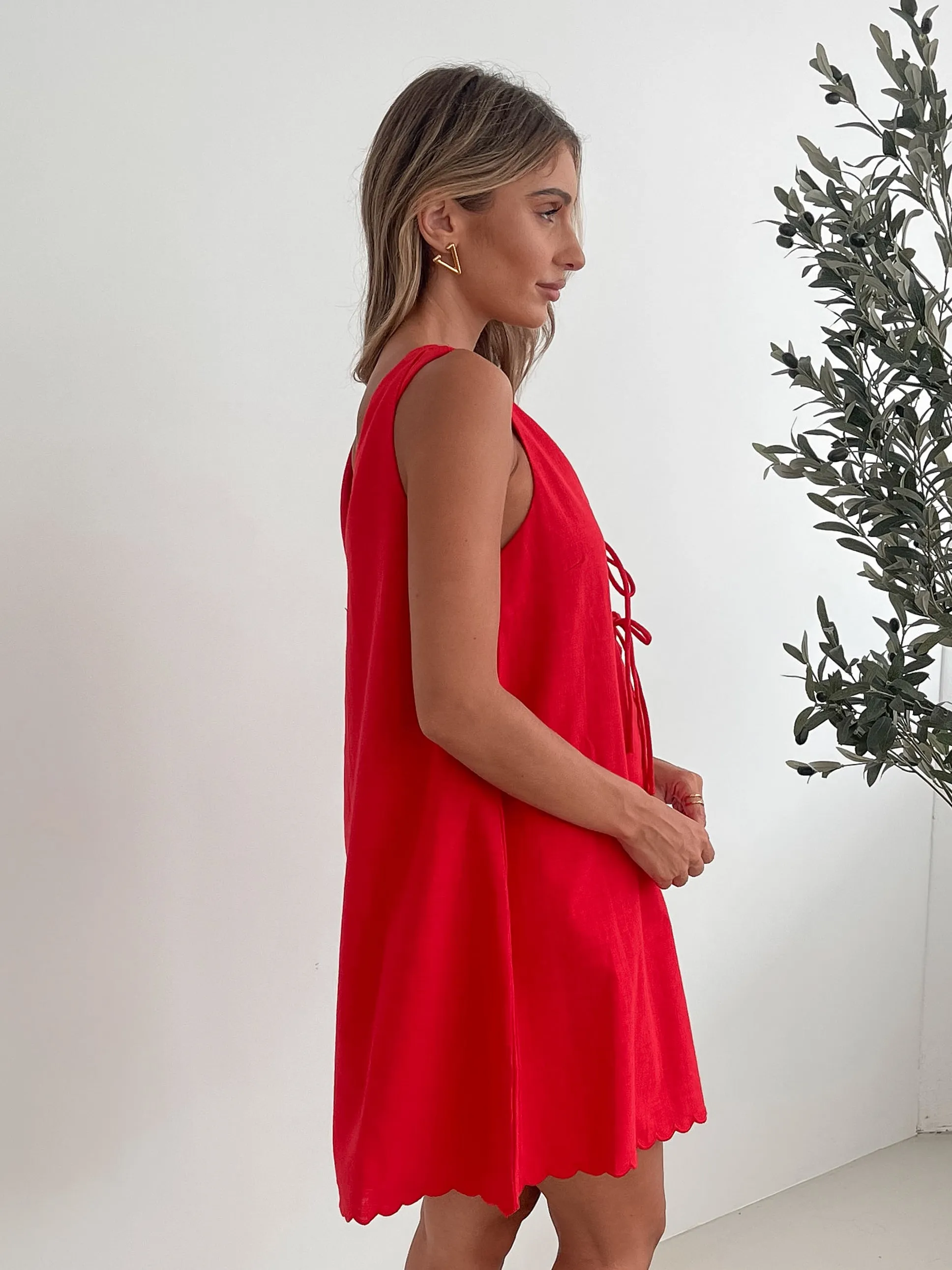 Alexey Dress - Red sold by Esther & Co product image thumbnail 2