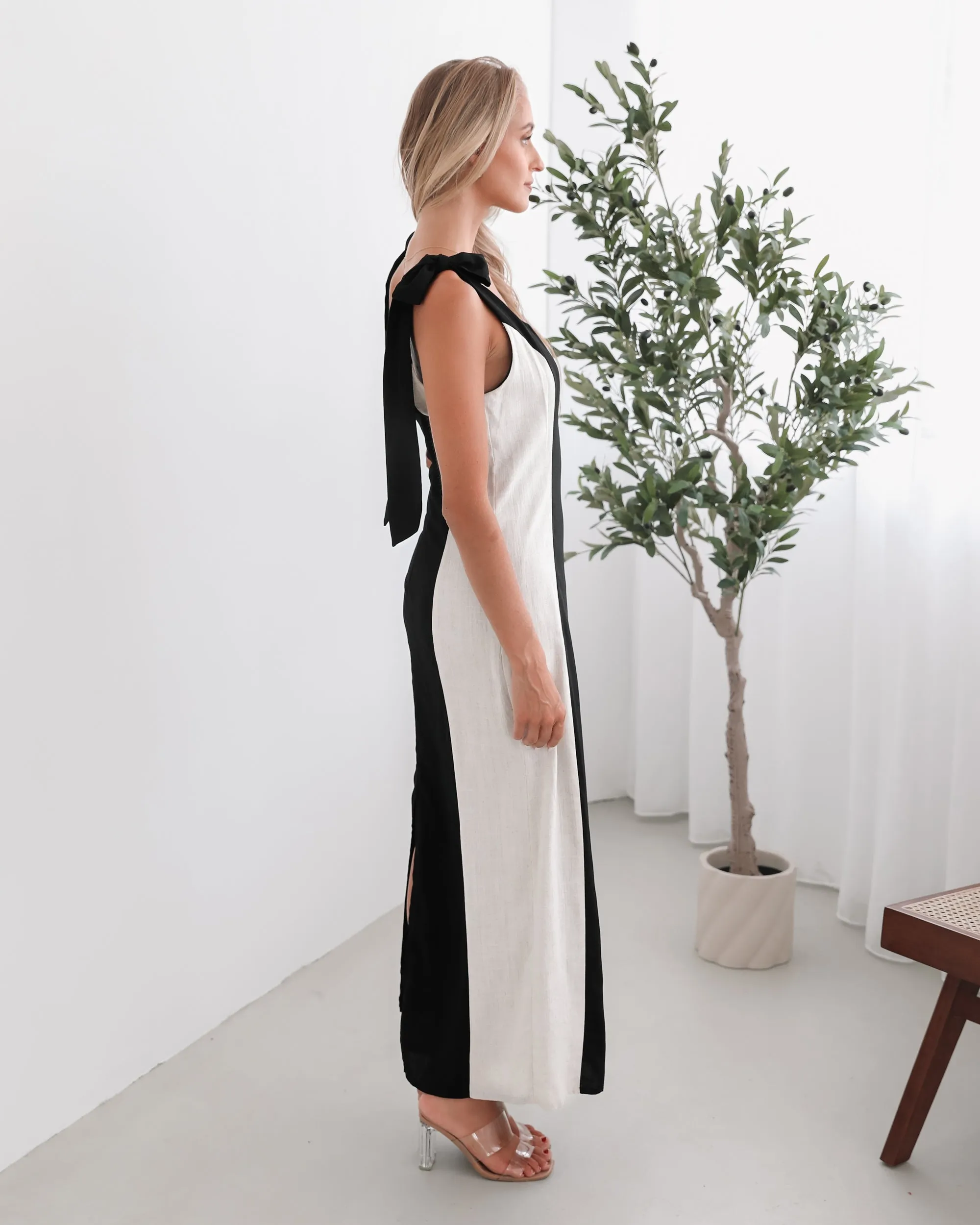 Morticia Dress - Black Print sold by Esther & Co product image thumbnail 2