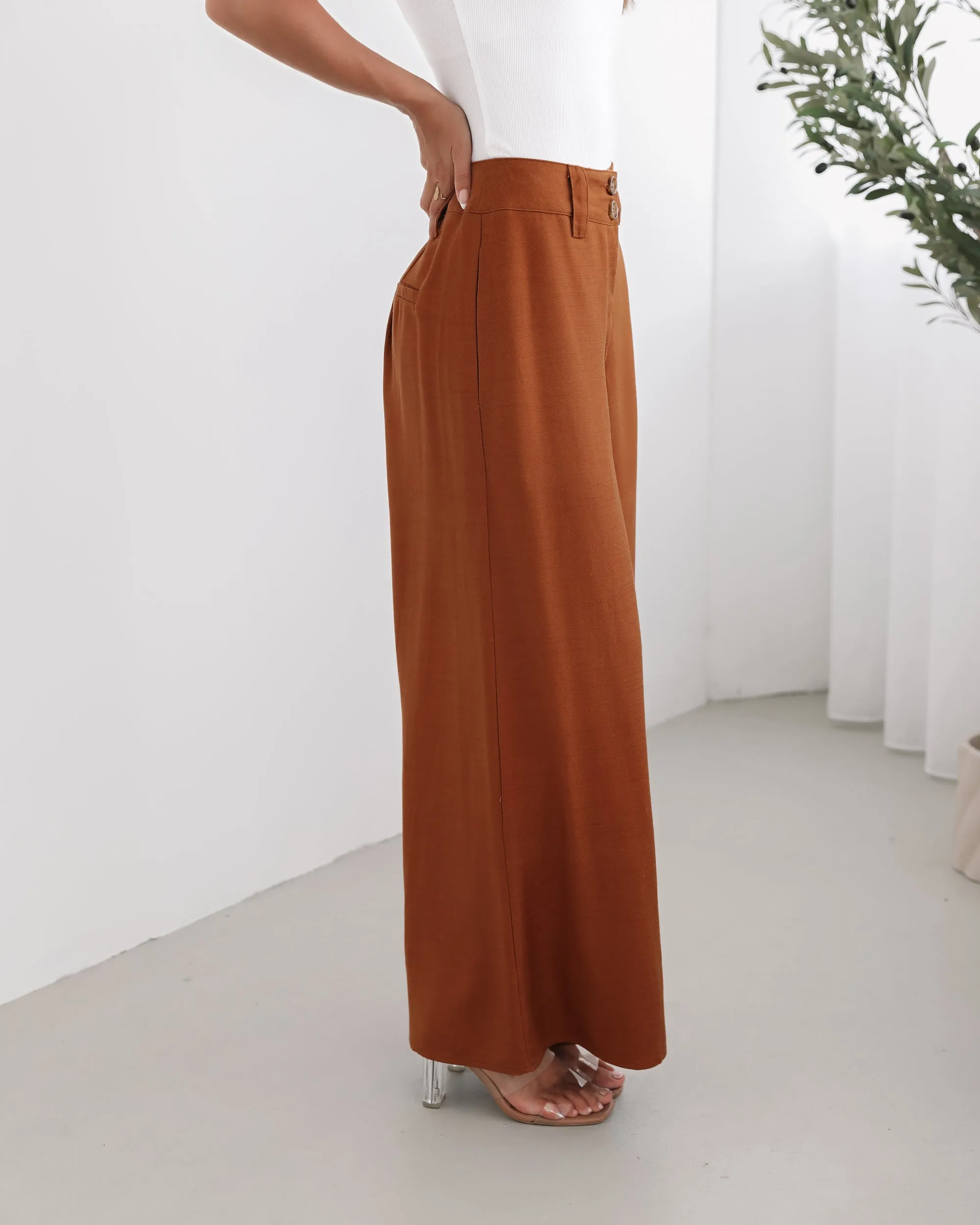 Alka Pants - Camel sold by Esther & Co product image thumbnail 3