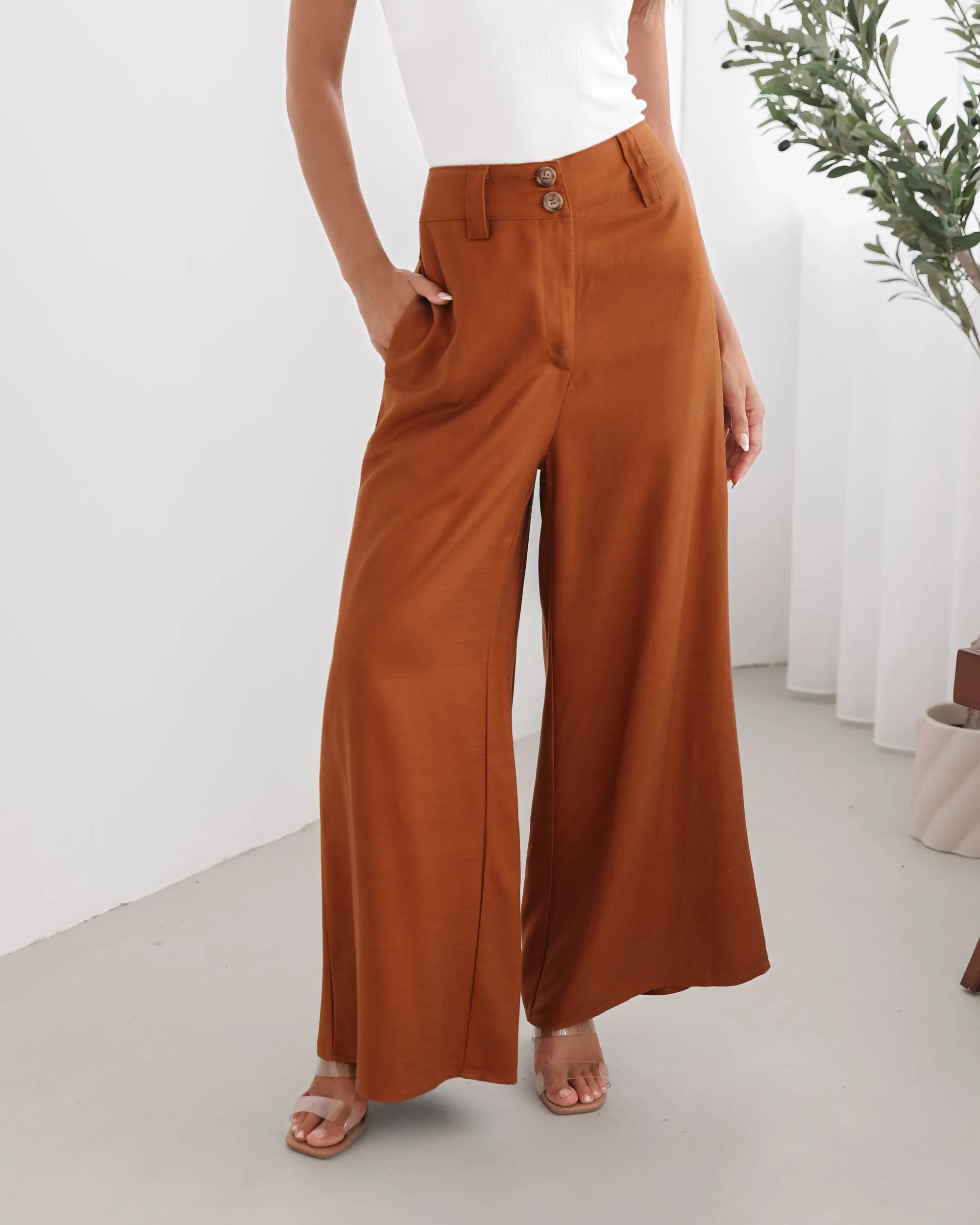 Alka Pants - Camel sold by Esther & Co product image thumbnail 2