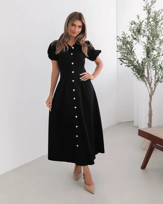 Zorina Dress - Black sold by Esther & Co