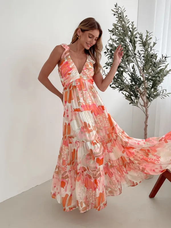 Mariel Dress - Pink Floral sold by Esther & Co