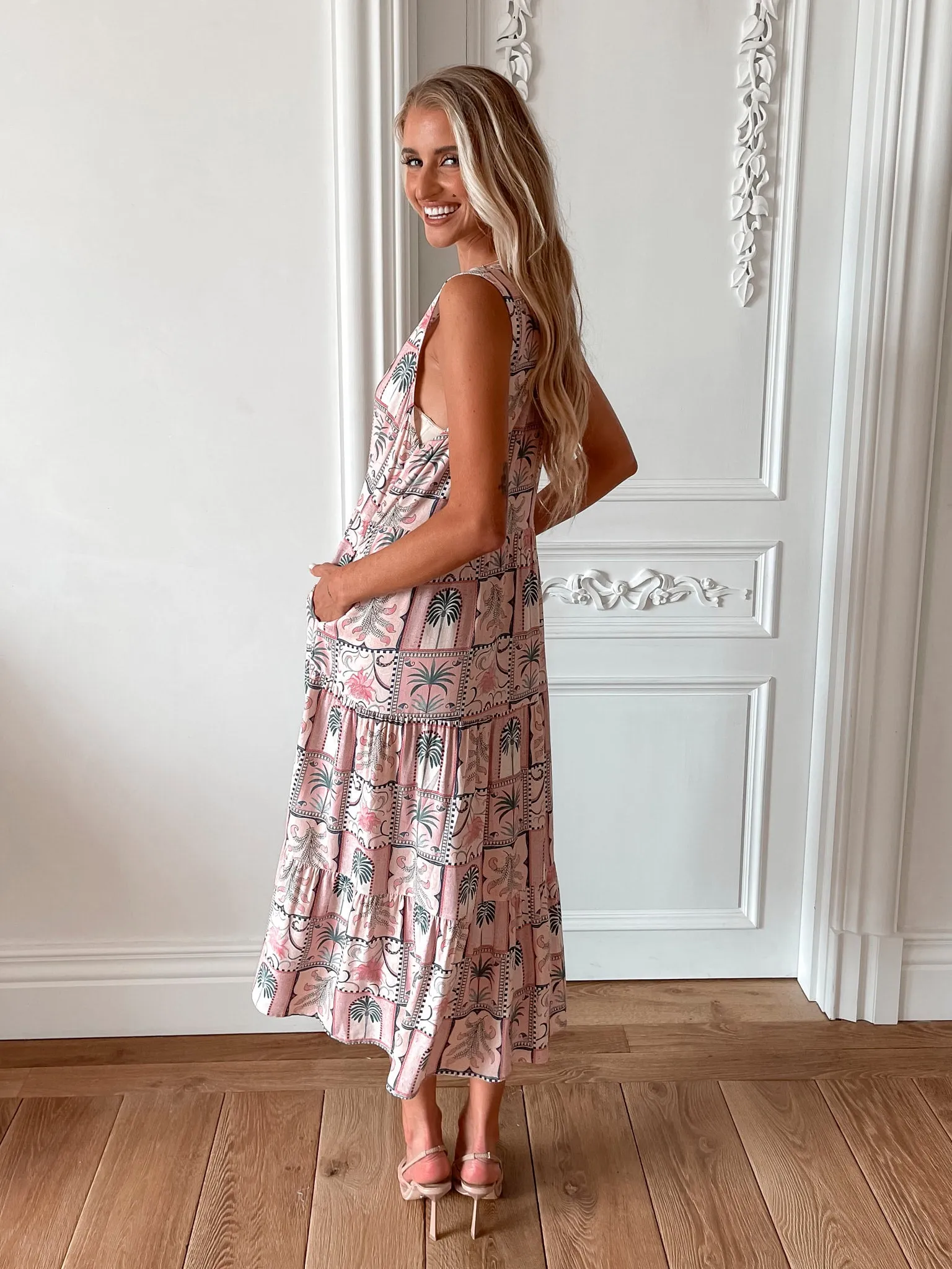 Marisca Dress - Pink Print sold by Esther & Co product image thumbnail 4