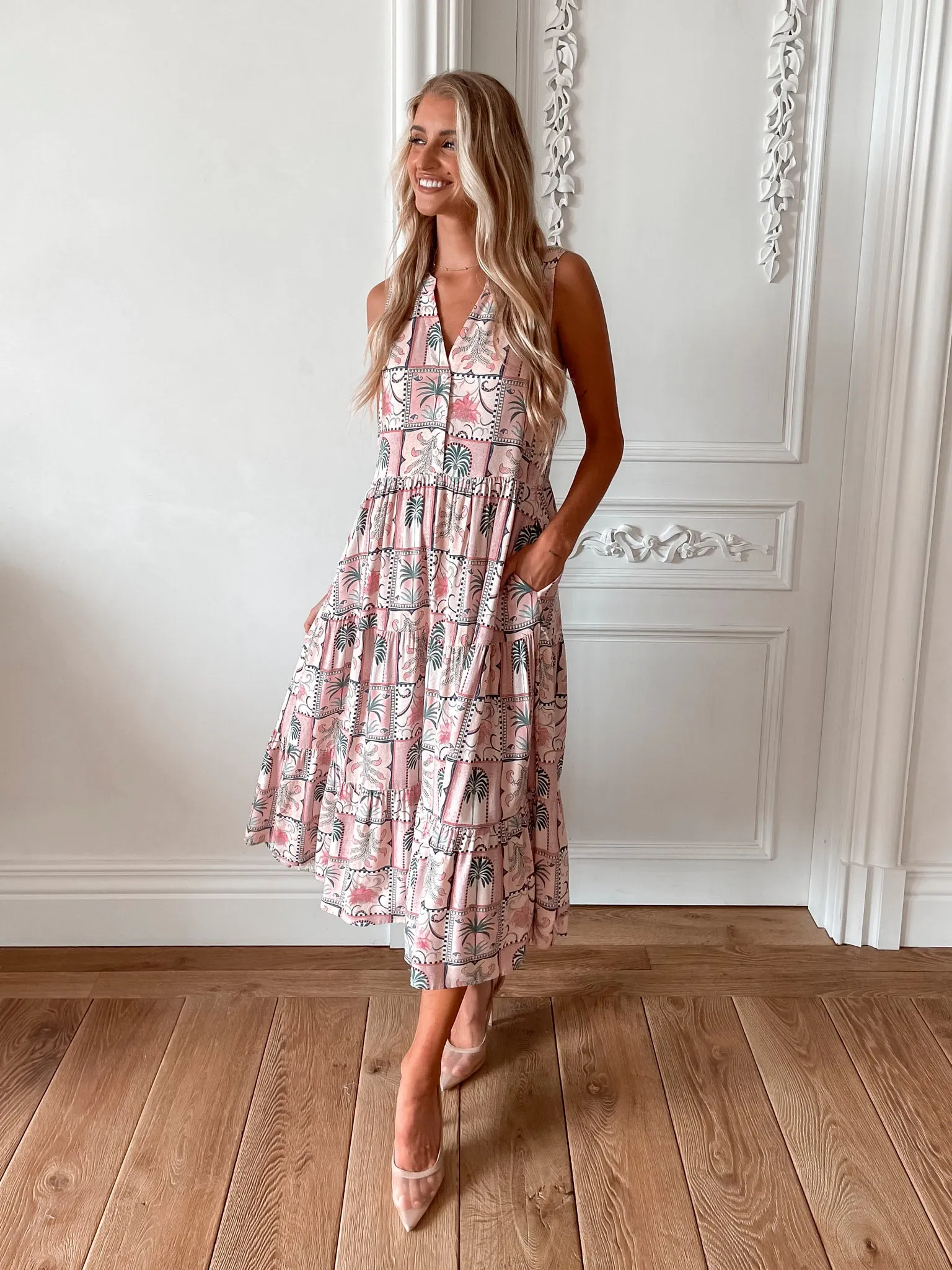 Marisca Dress - Pink Print sold by Esther & Co product image thumbnail 2