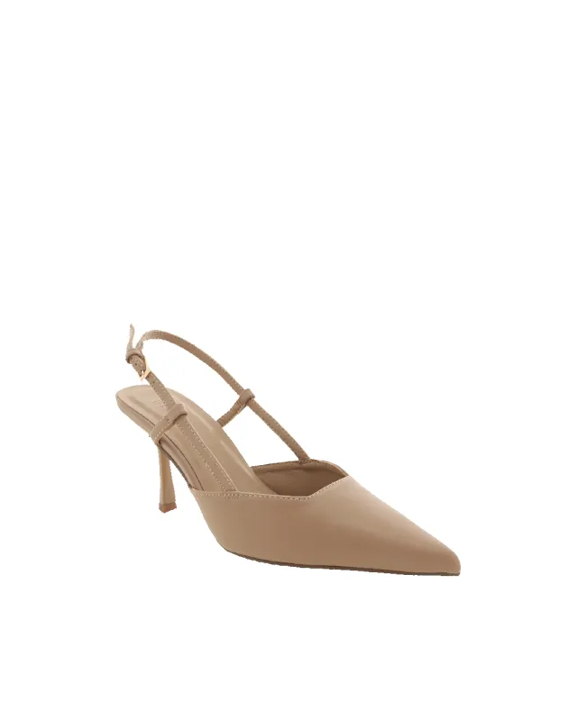 Isabel Heels - Dark Nude sold by Esther & Co
