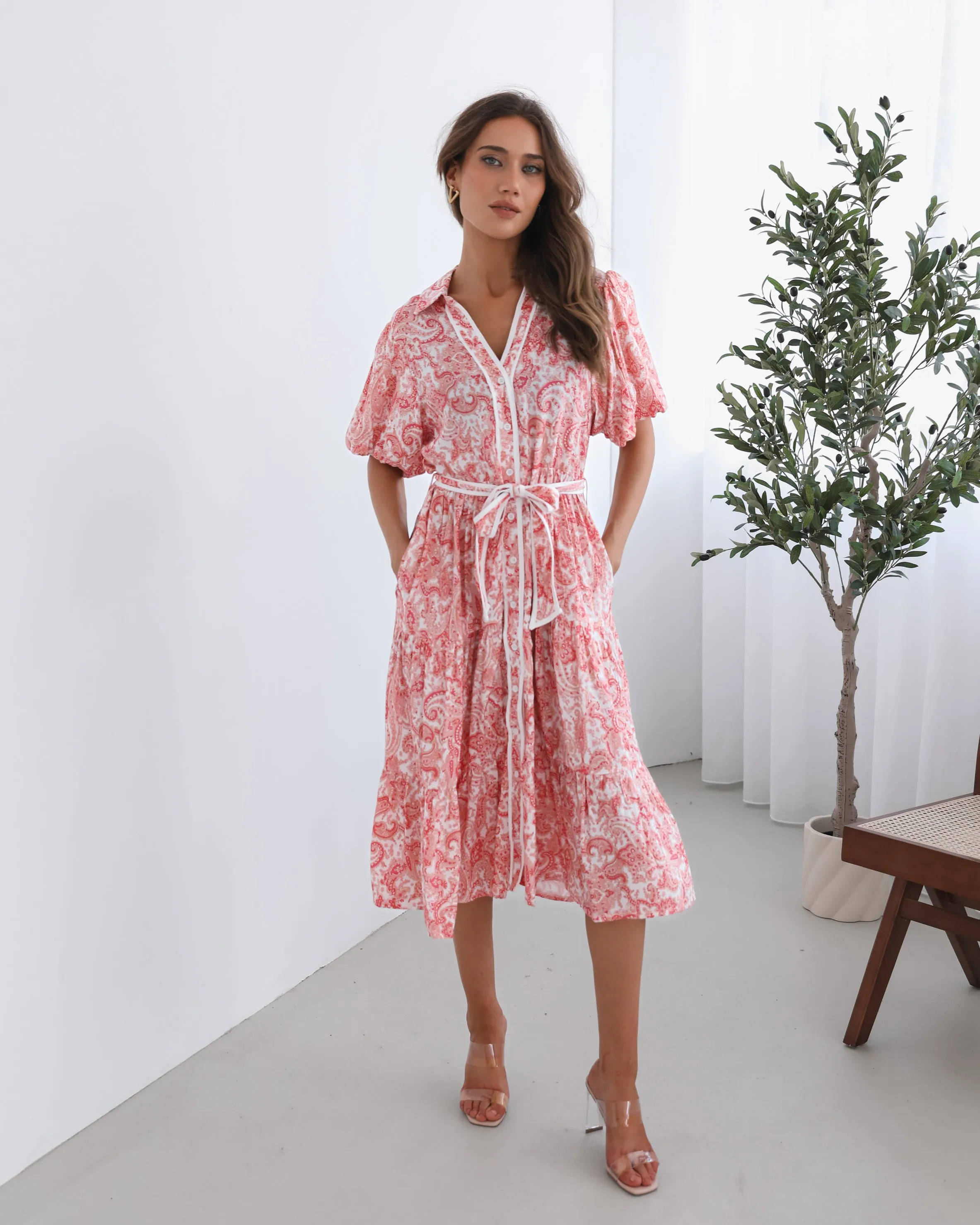 Reign Dress - Pink Print sold by Esther & Co product image thumbnail 4