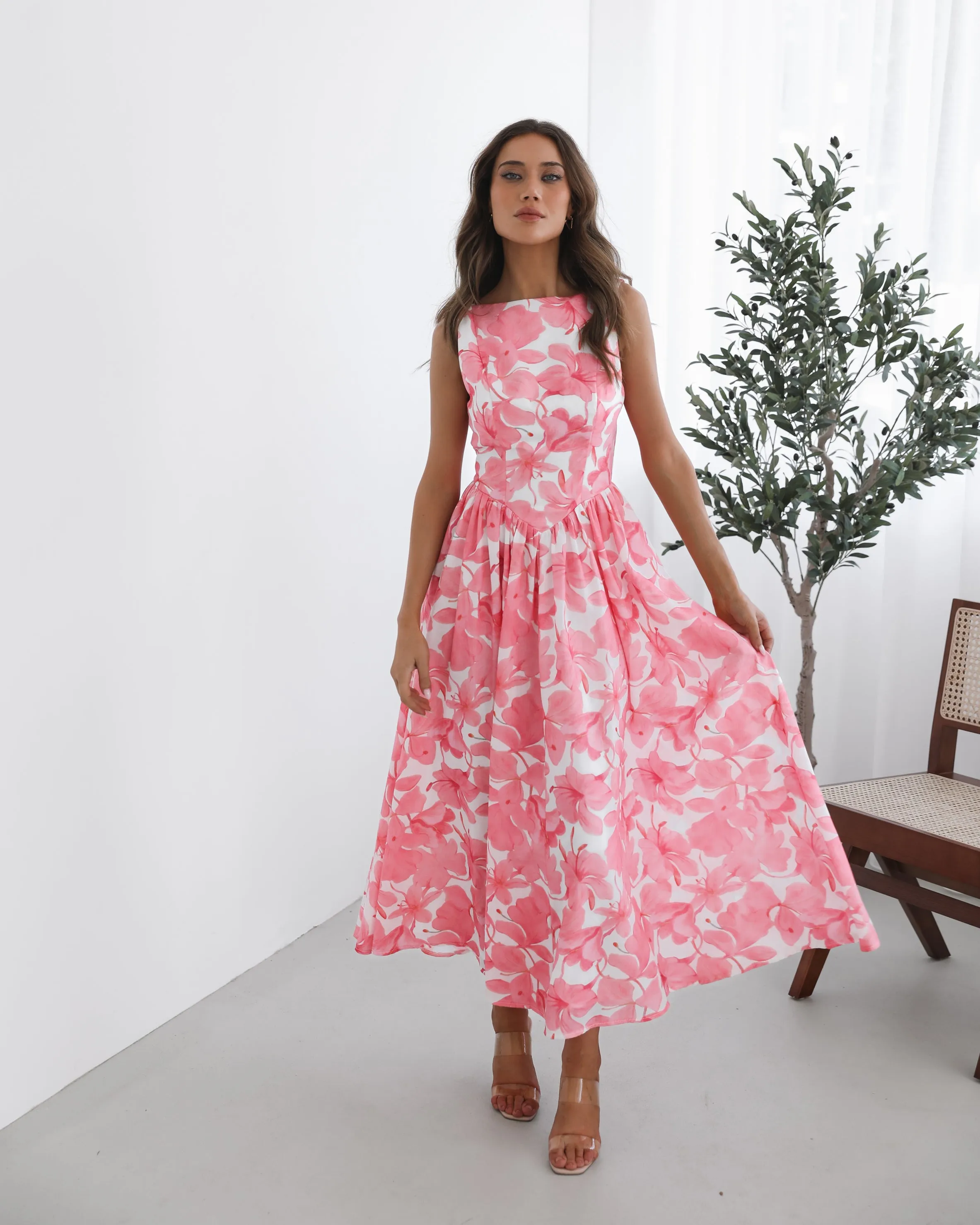 Whitley Dress - Pink Floral sold by Esther & Co product image thumbnail 4
