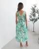 Sariyah Dress - Green Print sold by Esther & Co