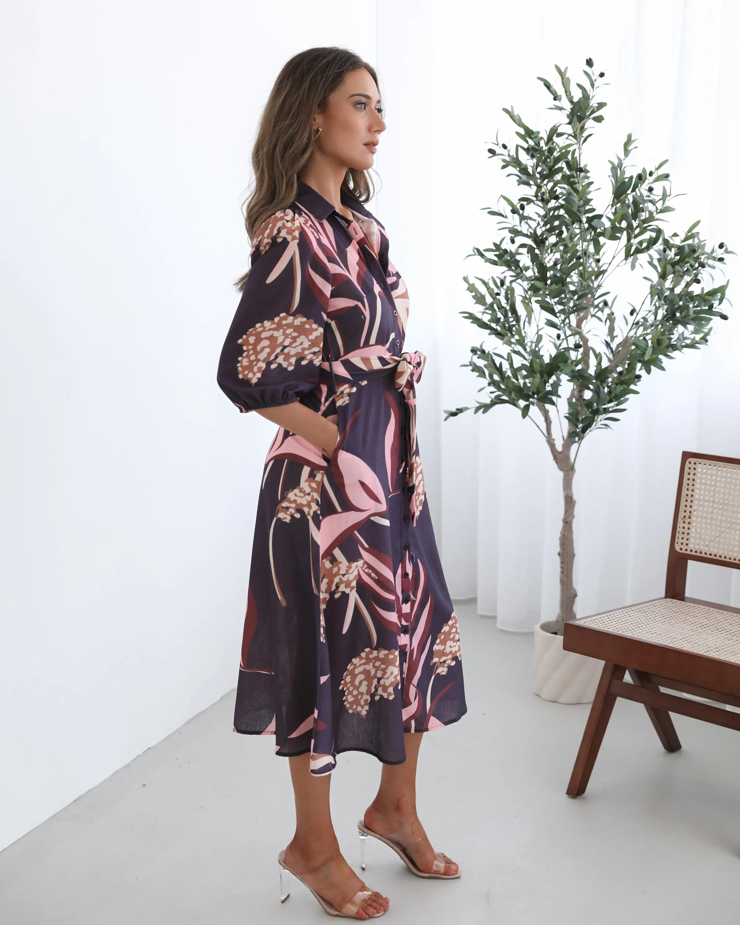 Amari Dress - Violet Floral sold by Esther & Co product image thumbnail 2
