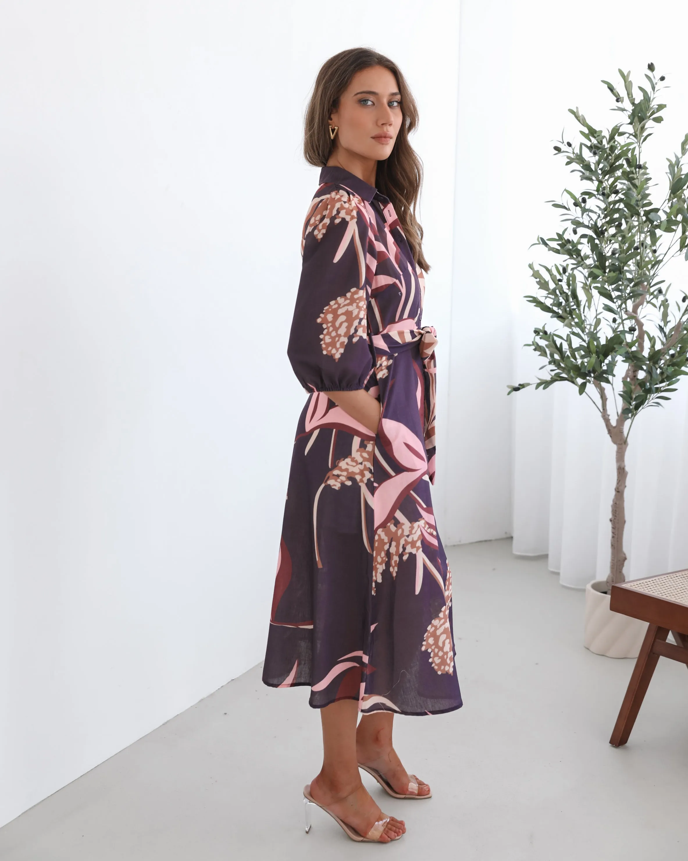 Amari Dress - Violet Floral sold by Esther & Co product image thumbnail 5