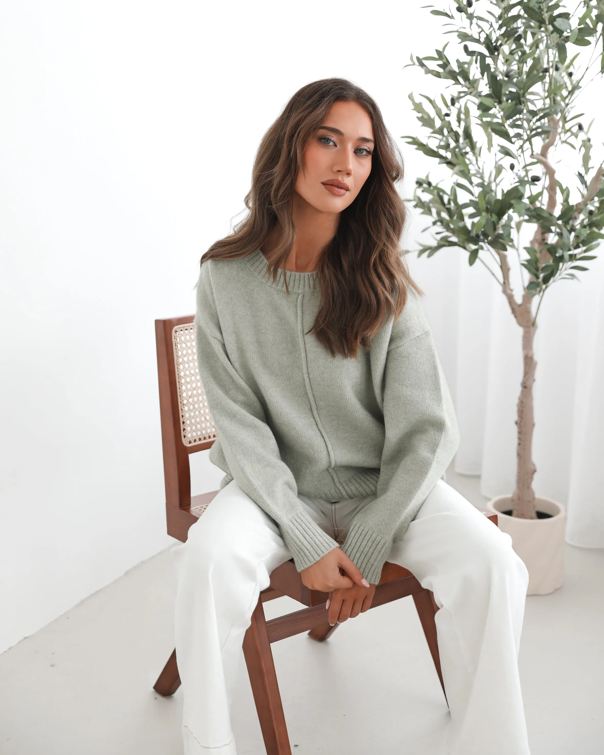 Shanieka Knit - Sage sold by Esther & Co