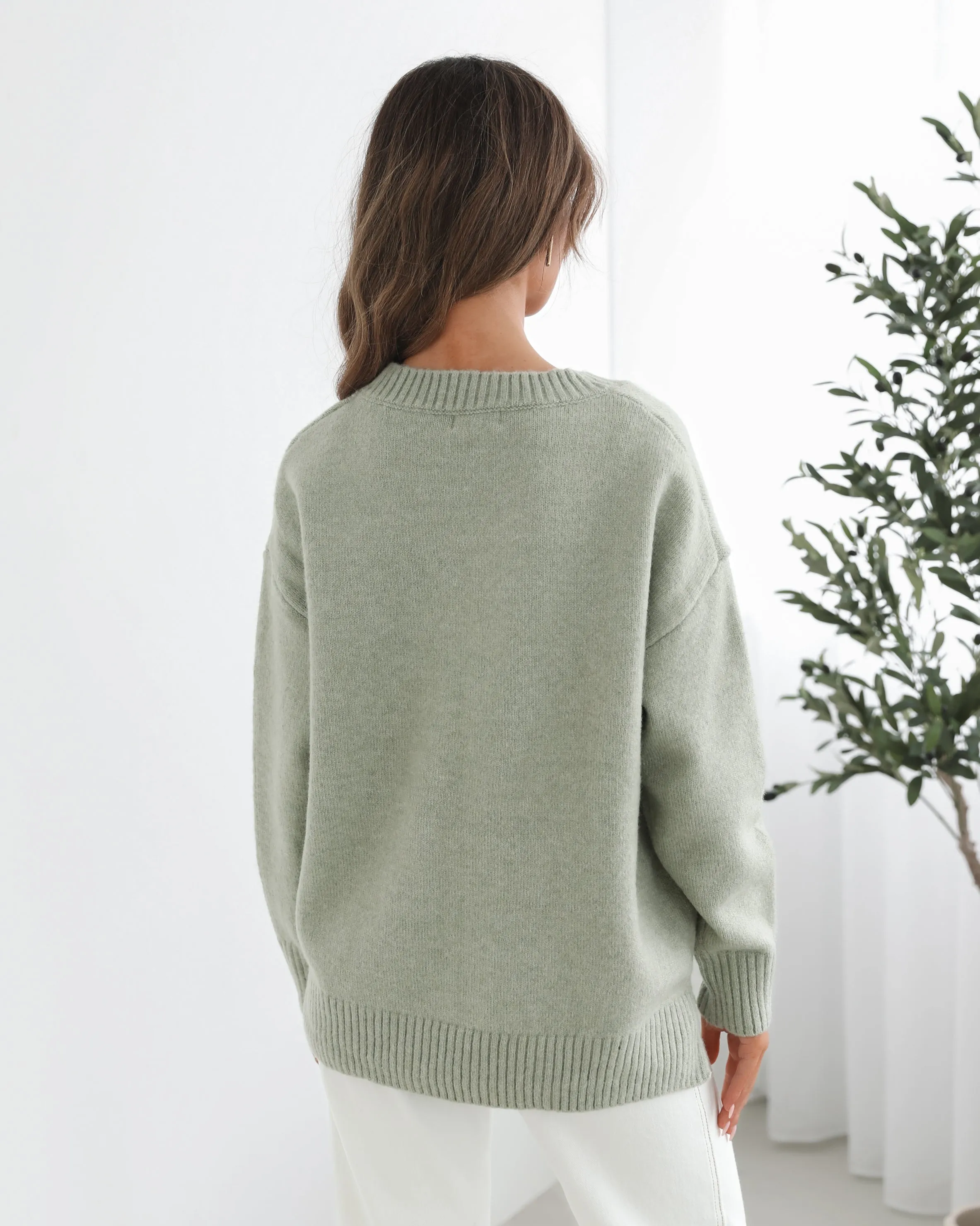 Shanieka Knit - Sage sold by Esther & Co product image thumbnail 3