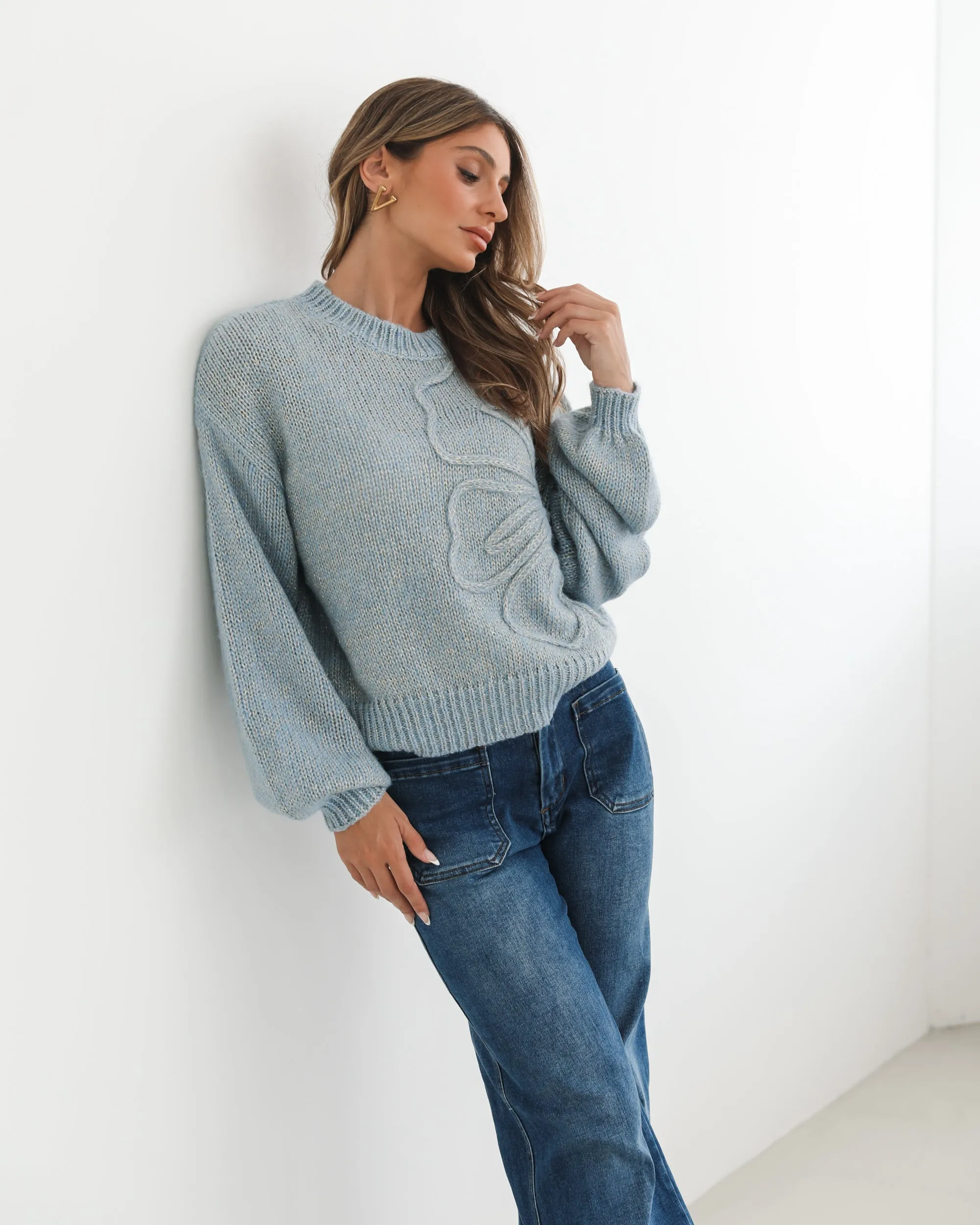 Ophira Knit - Blue sold by Esther & Co product image thumbnail 4