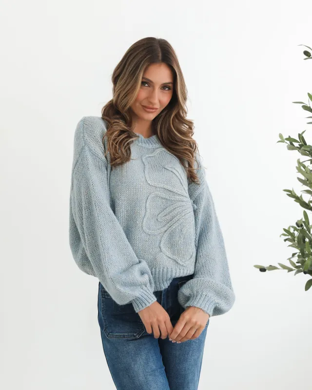 Ophira Knit - Blue sold by Esther & Co