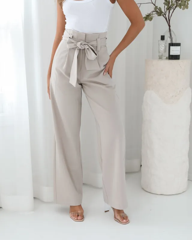Alma Pants - Beige sold by Esther & Co