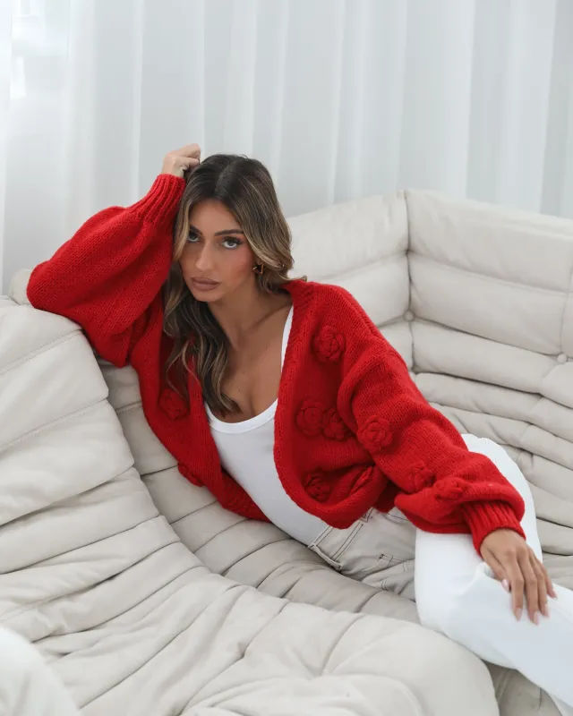 Shonda Cardigan - Red sold by Esther & Co