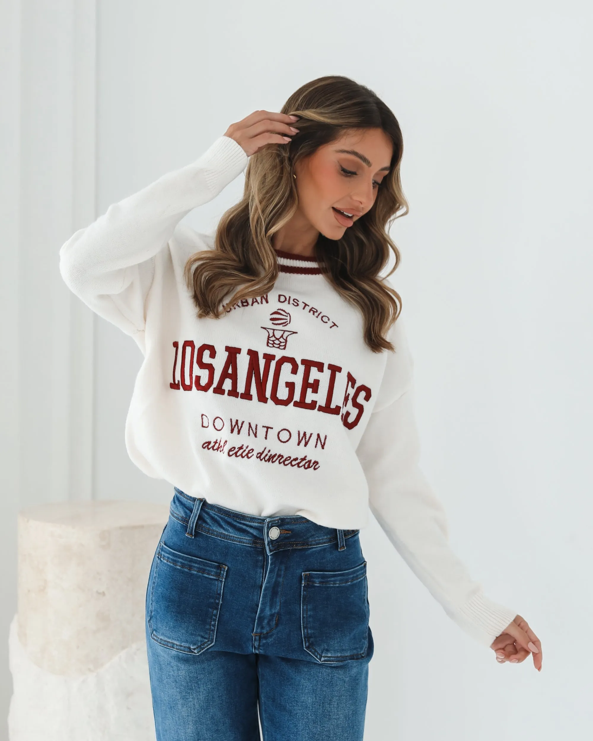 Kanoe Knit - Cream Print sold by Esther & Co product image thumbnail 4