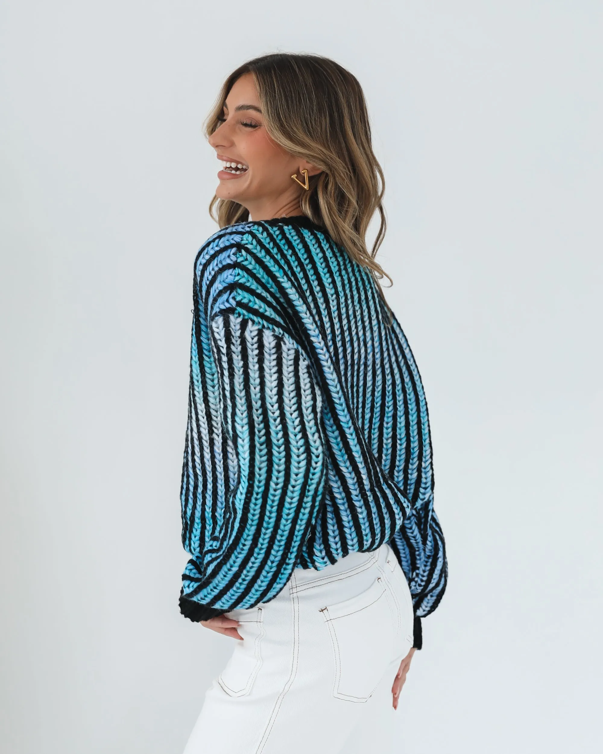 Daleena Knit - Blue Multi sold by Esther & Co product image thumbnail 5