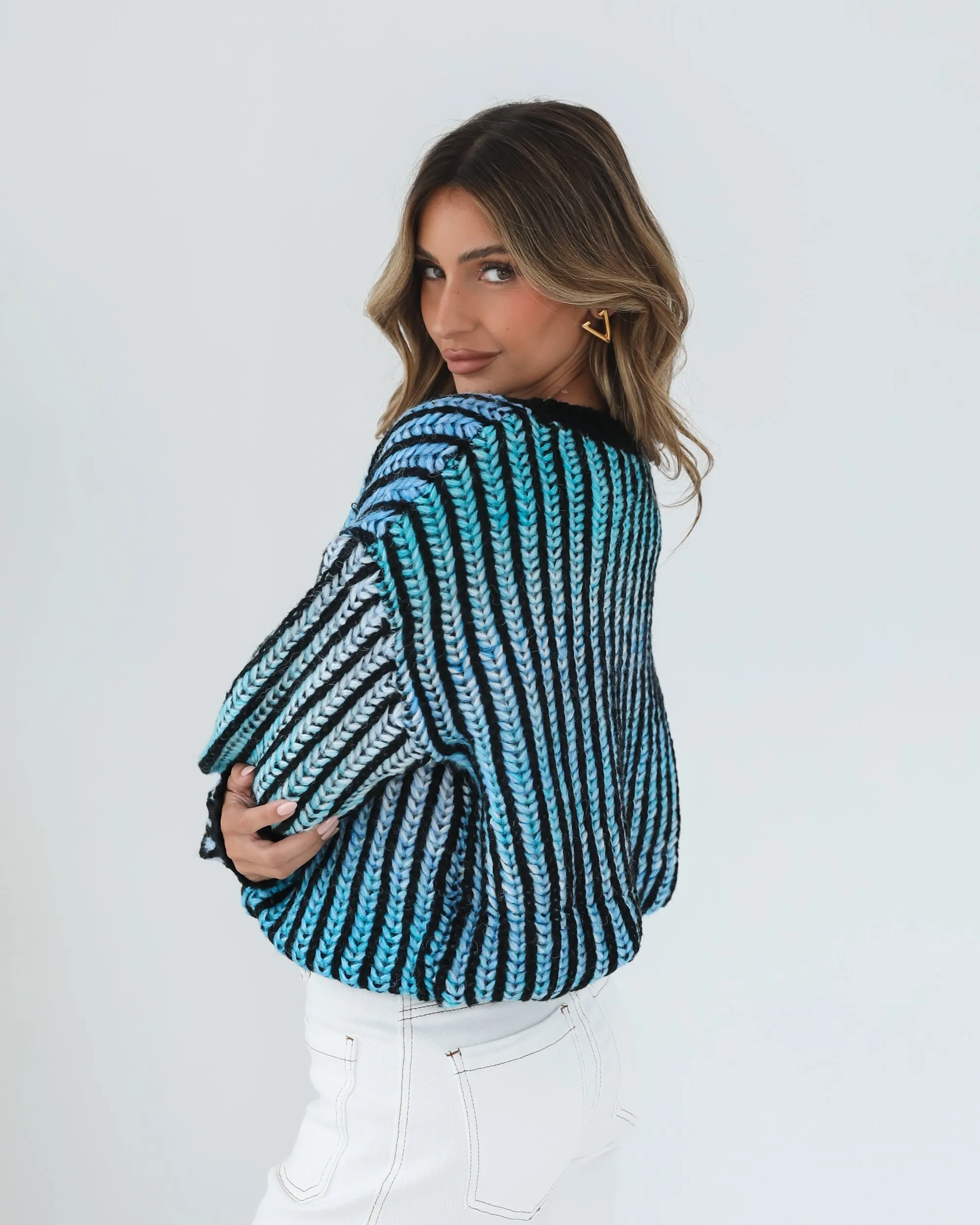 Daleena Knit - Blue Multi sold by Esther & Co product image thumbnail 4