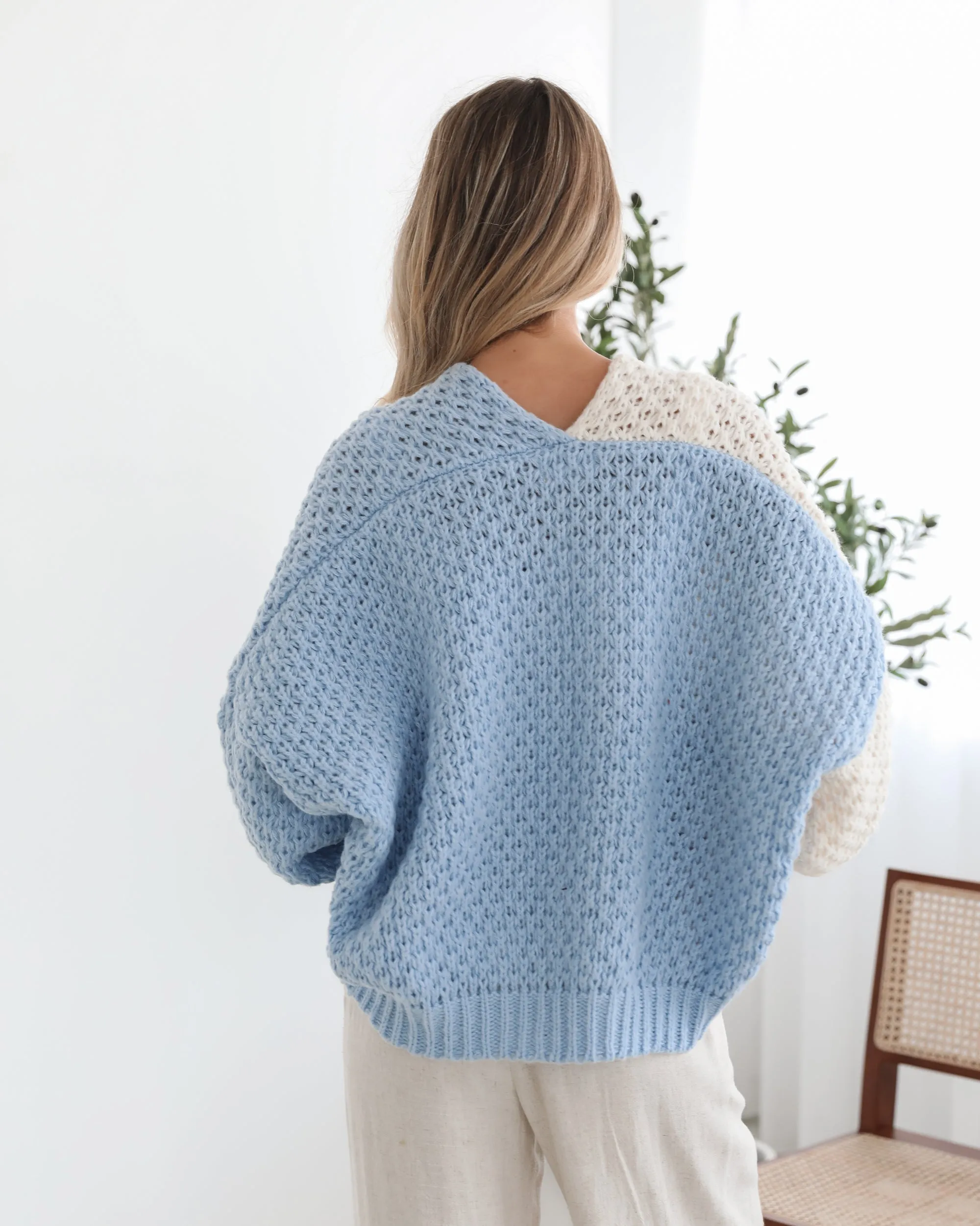 Elvia Cardigan - Blue Multi sold by Esther & Co product image thumbnail 3