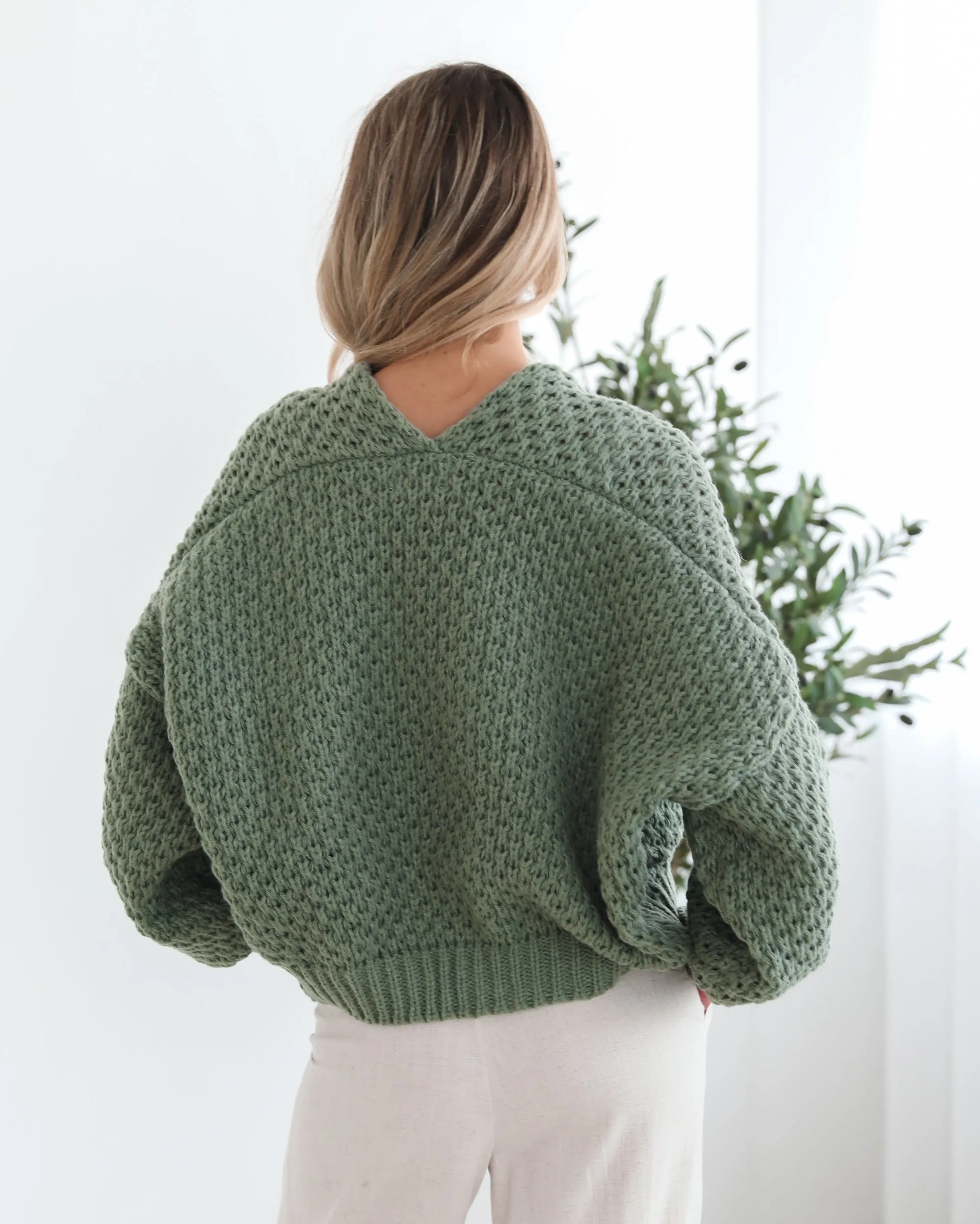 Dorine Cardigan - Forest Green sold by Esther & Co product image thumbnail 3