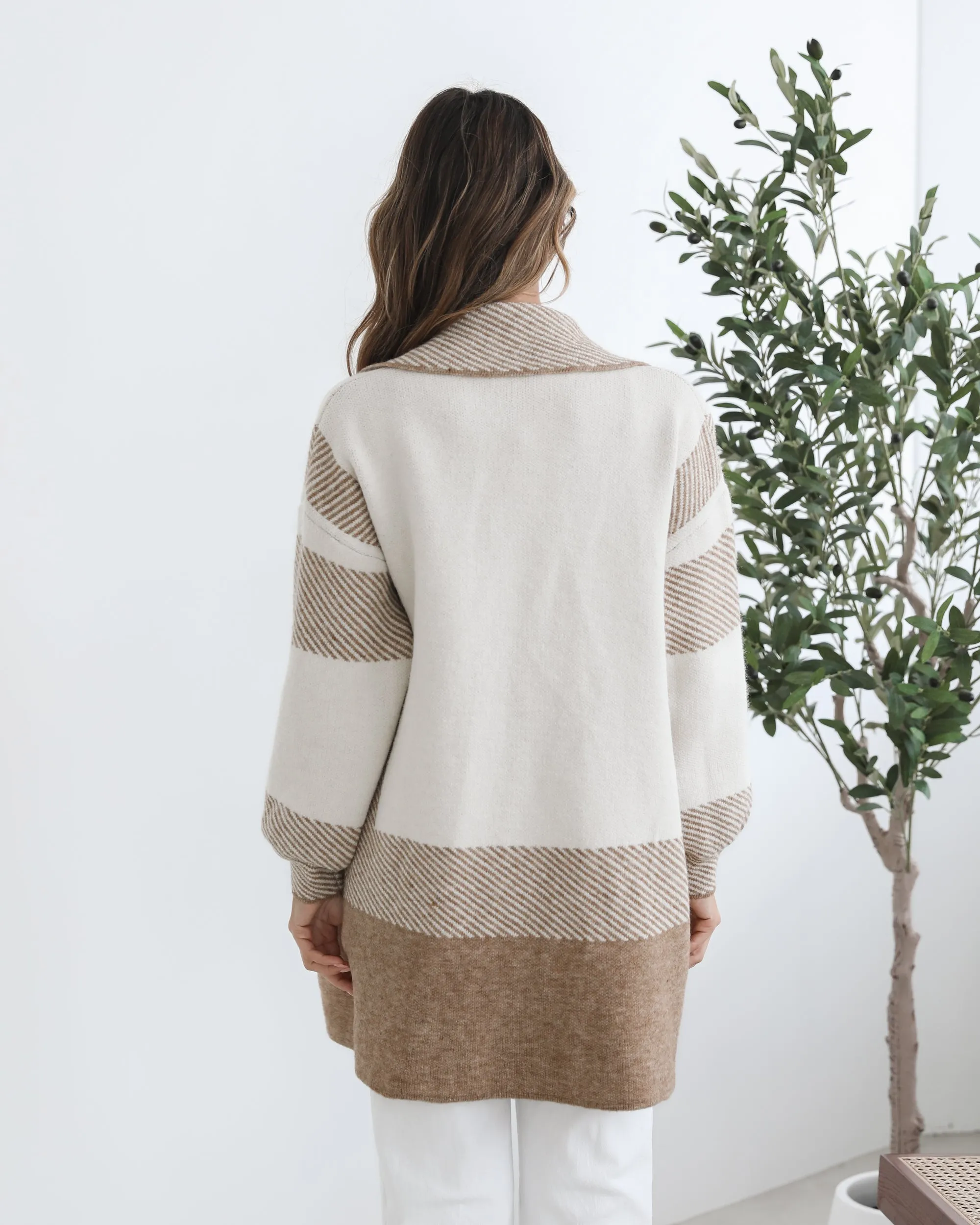 Willimina Coatigan - Beige Multi sold by Esther & Co product image thumbnail 5