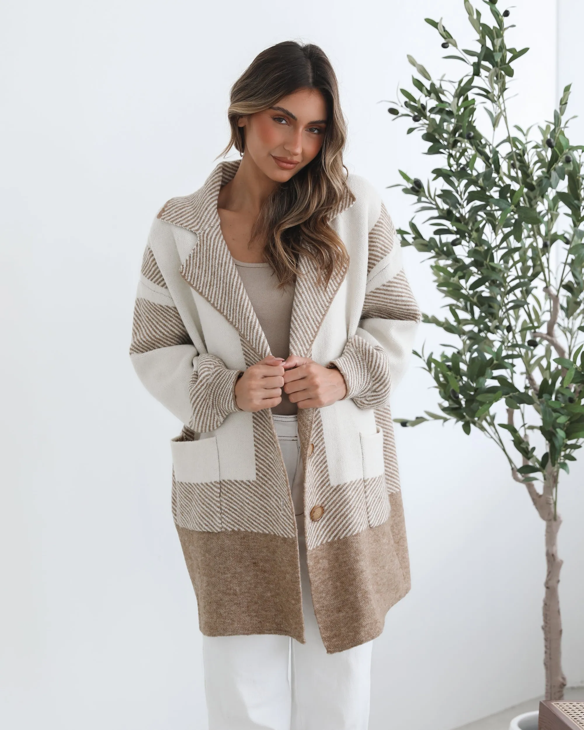 Willimina Coatigan - Beige Multi sold by Esther & Co product image thumbnail 2