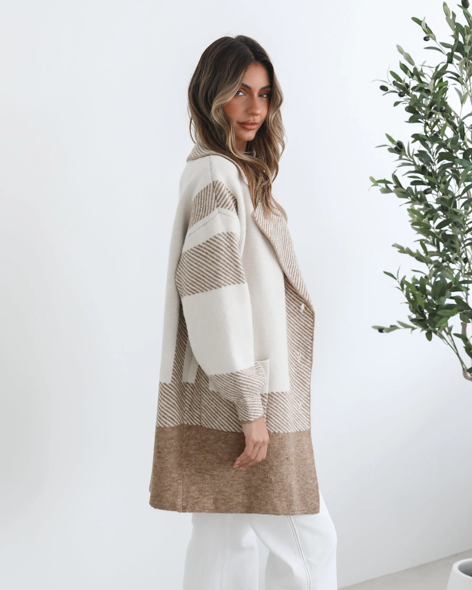 Willimina Coatigan - Beige Multi sold by Esther & Co product image thumbnail 4