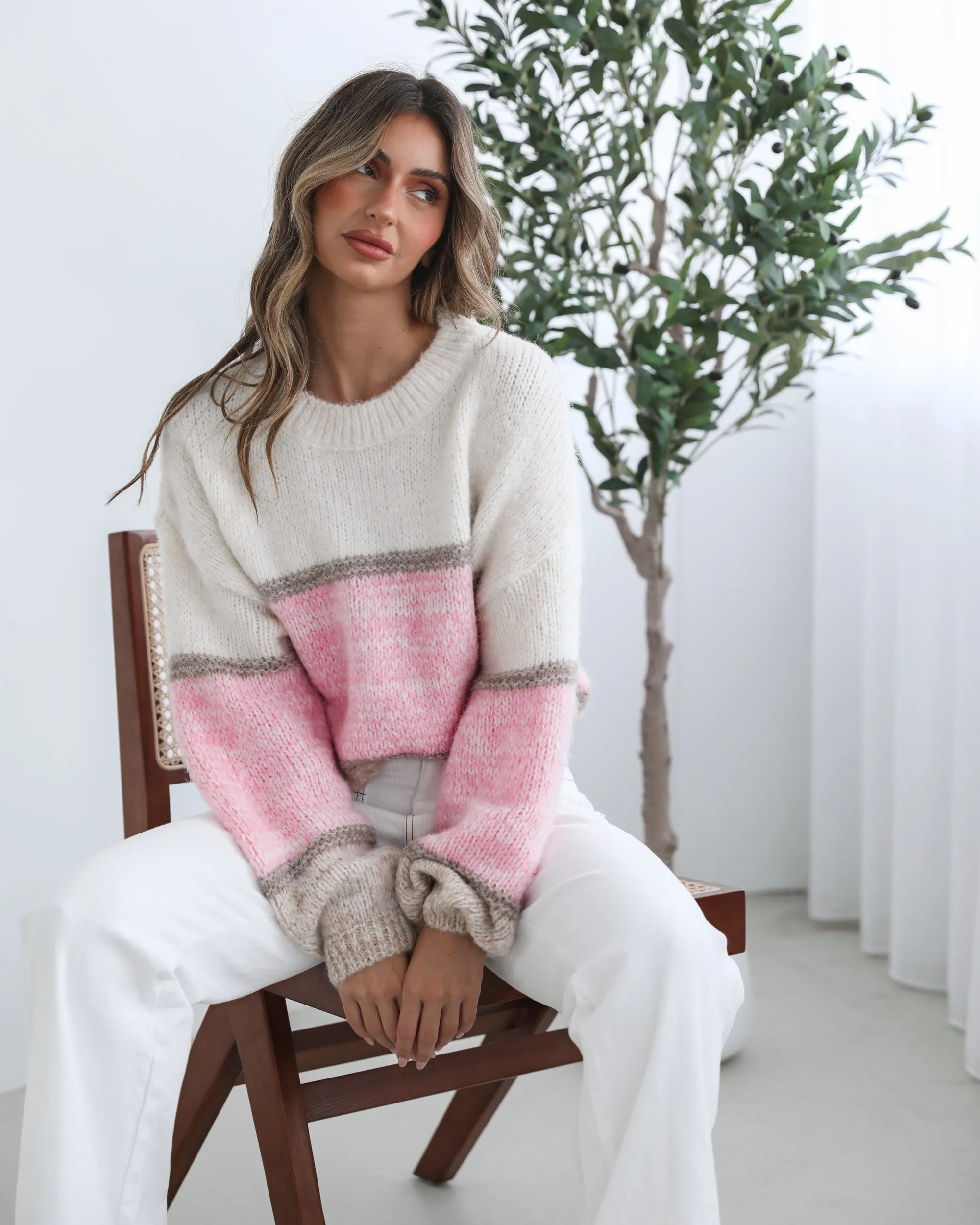 Maysam Knit - Pink Multi sold by Esther & Co