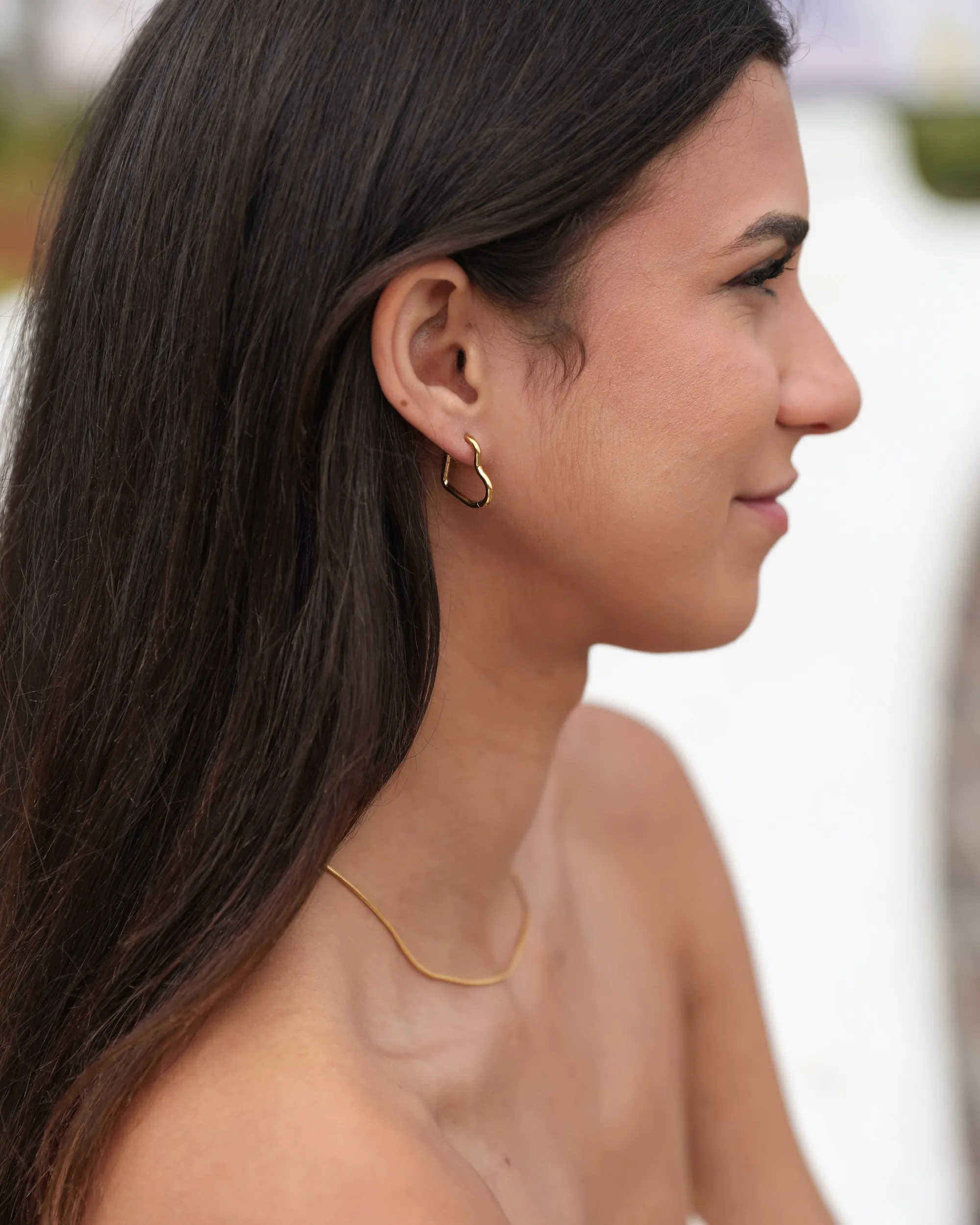 Helia Earrings - Gold sold by Esther & Co