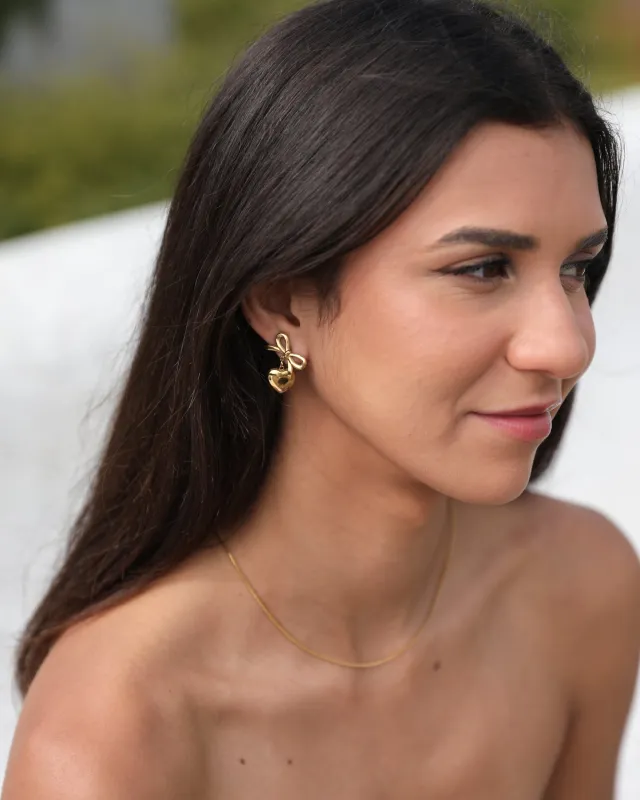 Eilonwy Earrings - Gold sold by Esther & Co
