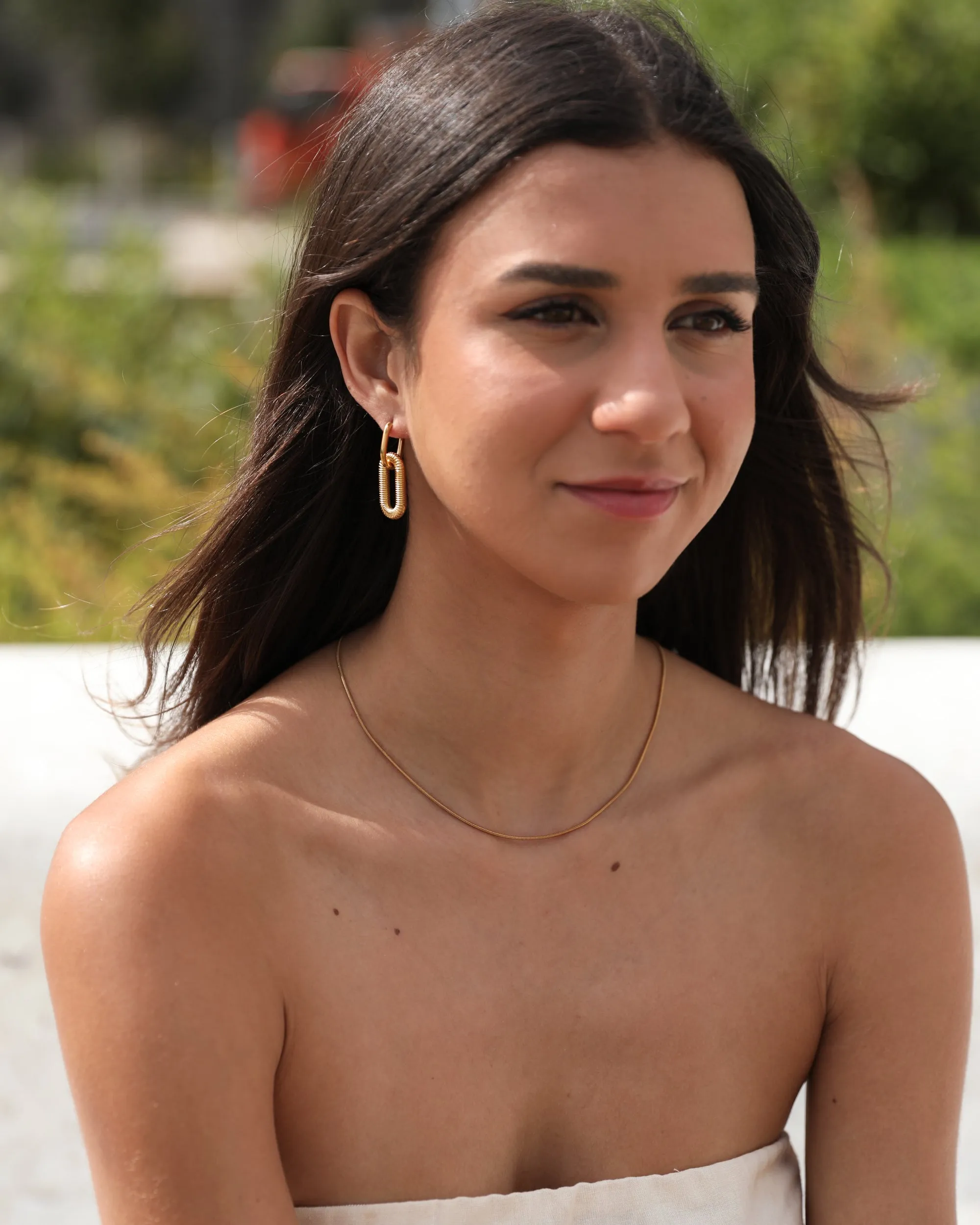 Eliora Earrings - Gold sold by Esther & Co product image thumbnail 2