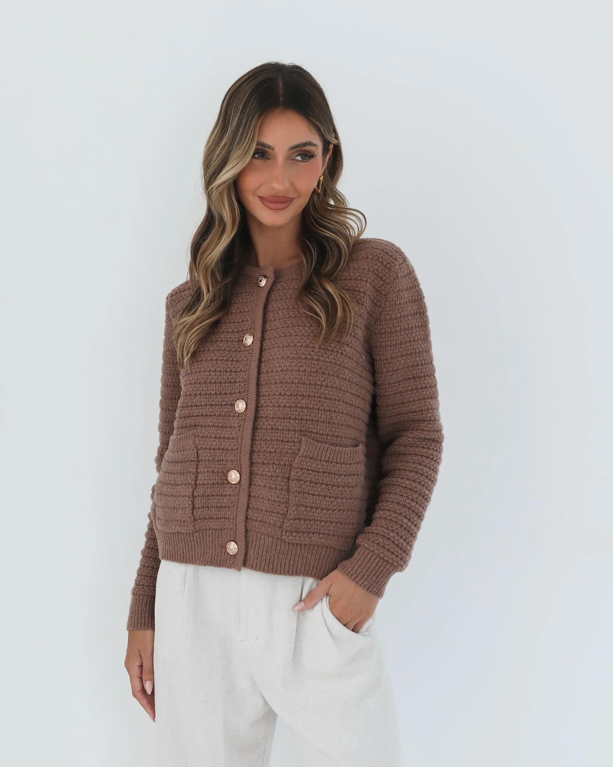 Anora Cardigan - Mocha sold by Esther & Co product image thumbnail 2