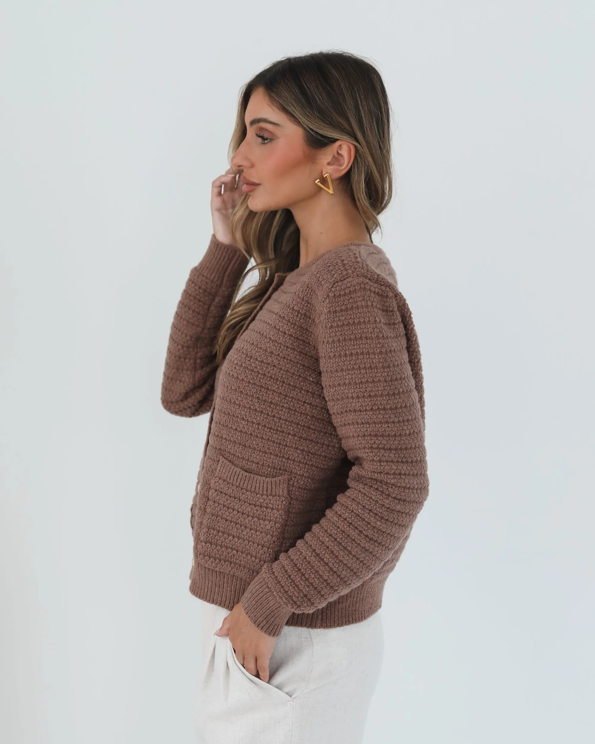Anora Cardigan - Mocha sold by Esther & Co product image thumbnail 4