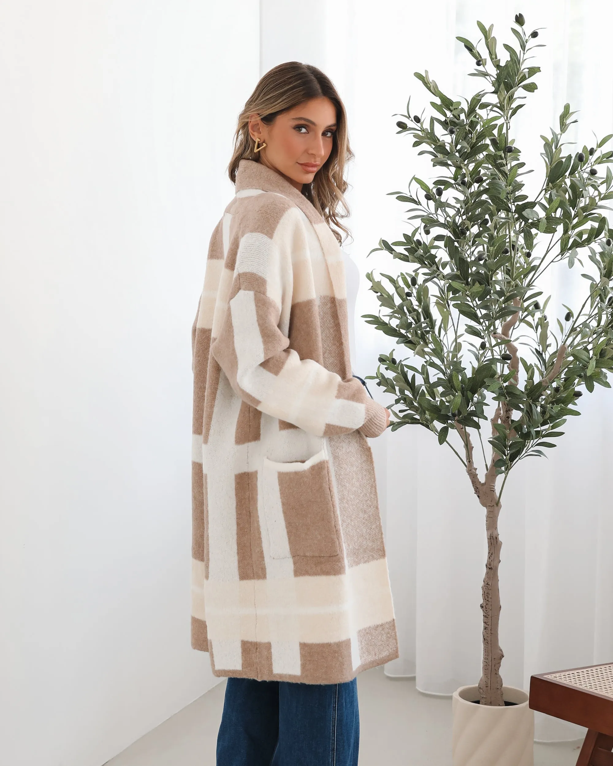 Avada Coatigan - Cream Multi sold by Esther & Co product image thumbnail 2