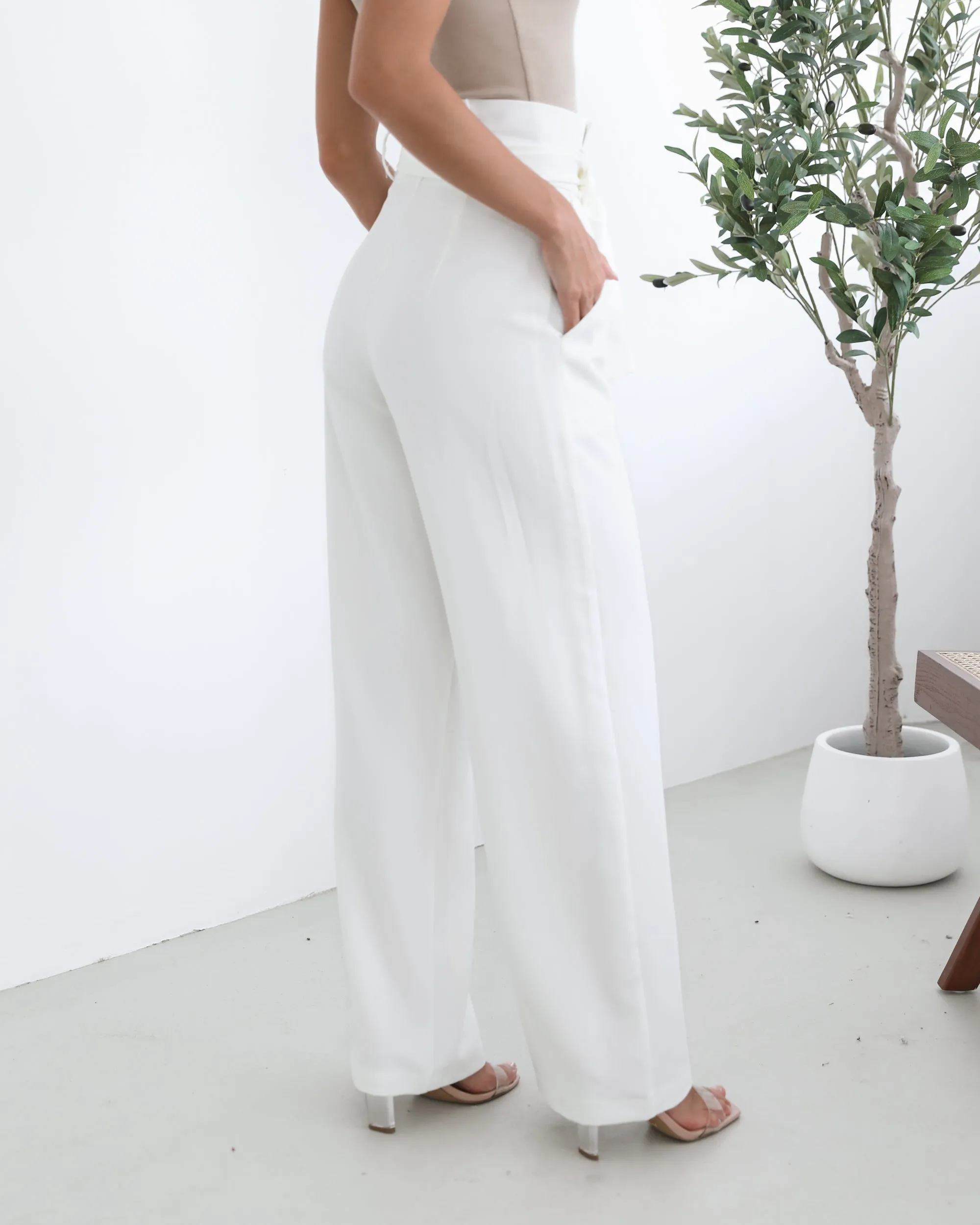 Alma Pants - White sold by Esther & Co product image thumbnail 4