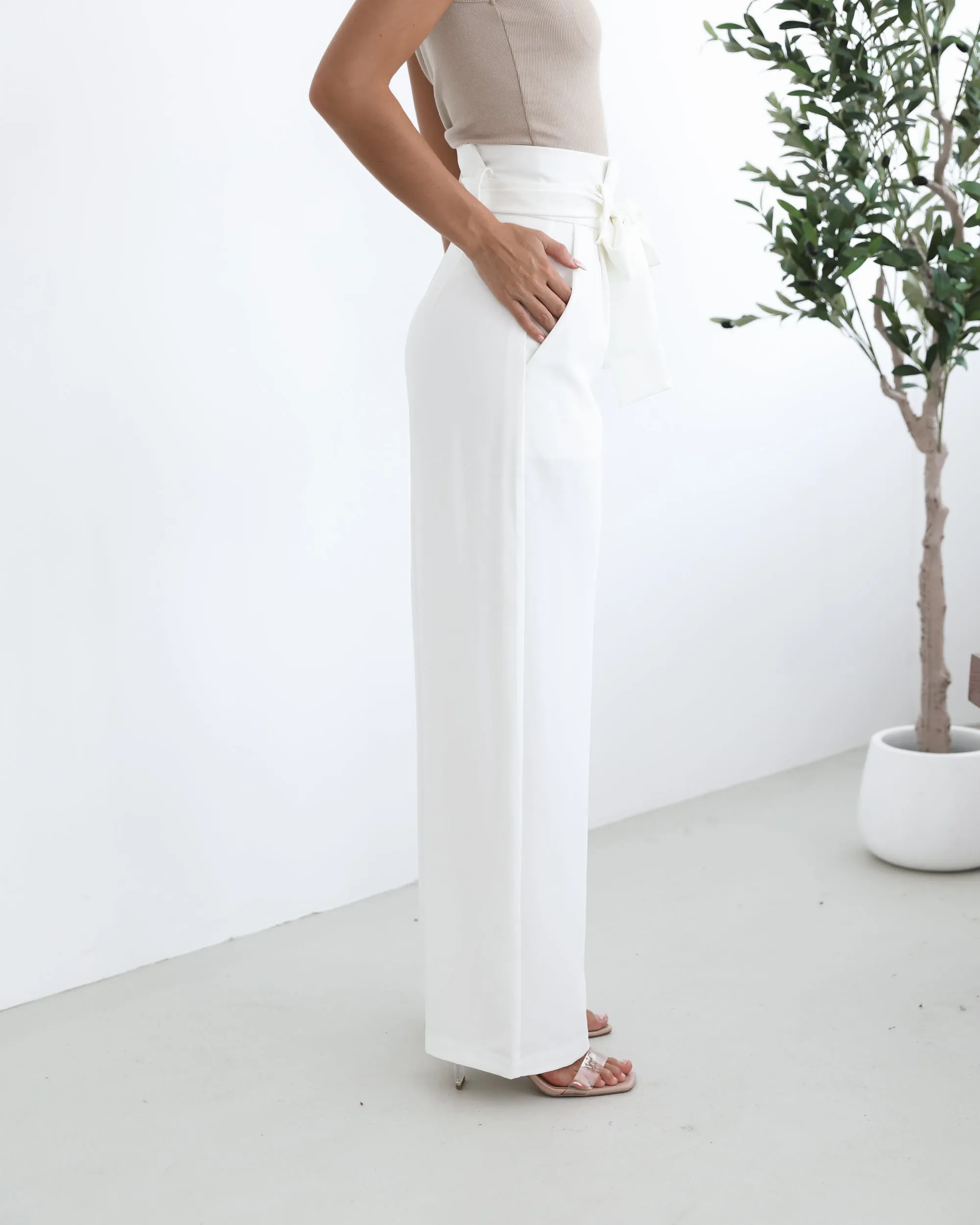 Alma Pants - White sold by Esther & Co product image thumbnail 2
