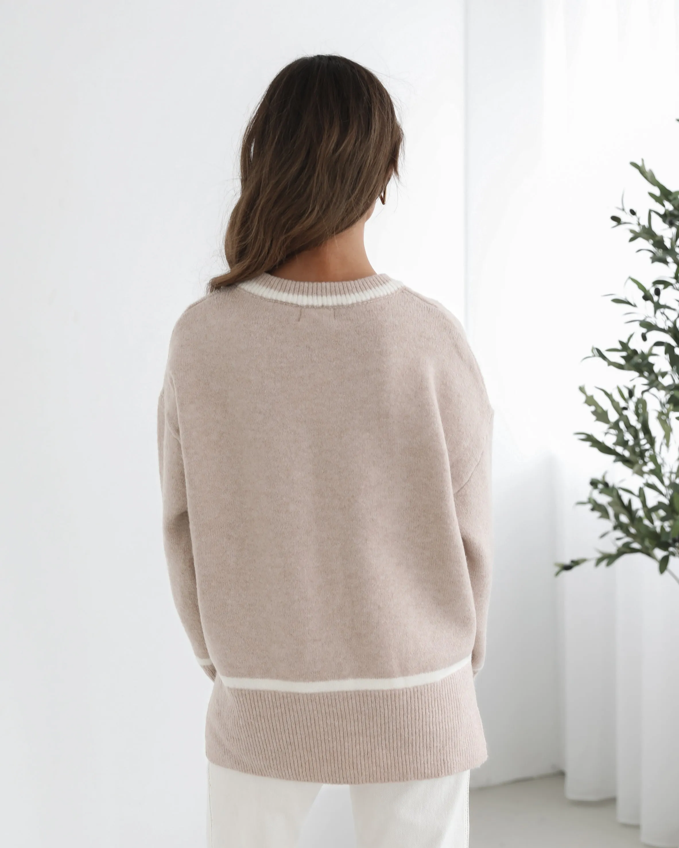 Kaliyah Knit - Beige Multi sold by Esther & Co product image thumbnail 3