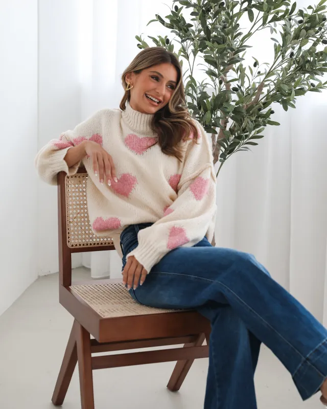 Asterielle Knit - Cream Print sold by Esther & Co