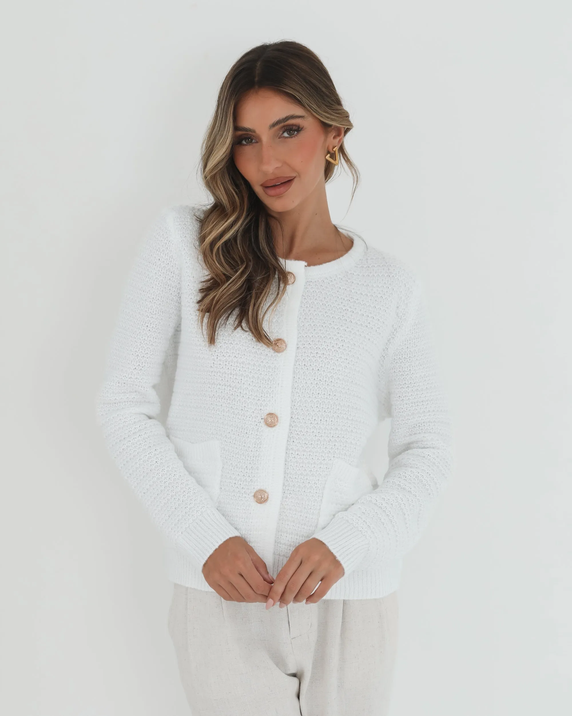 Anora Cardigan - White sold by Esther & Co product image thumbnail 2